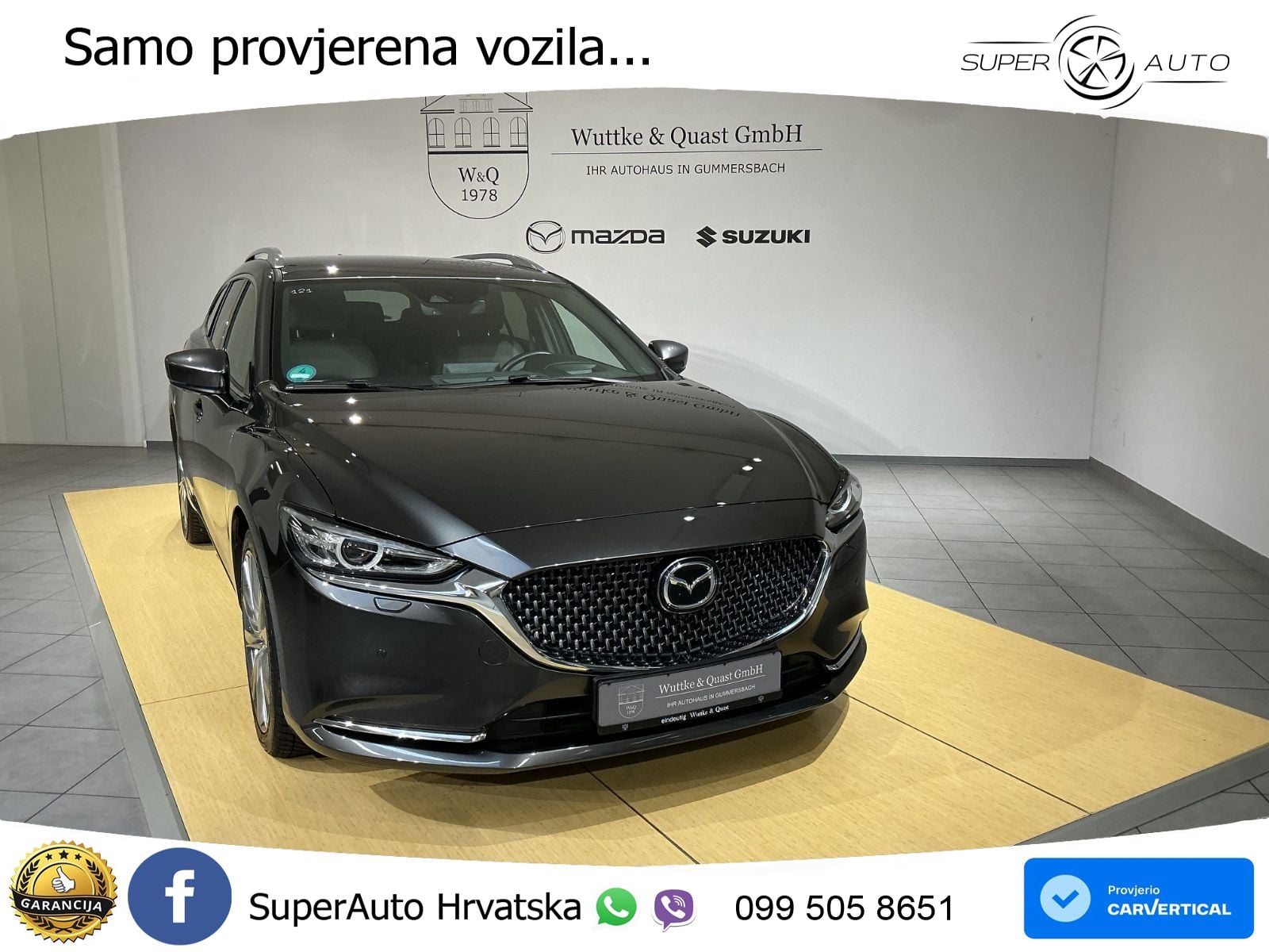 Mazda 6 Sport Combi 2.5 SKYACTIV-G (194 KS) SKYACTIV-Drive LED+GR SJED+ACC