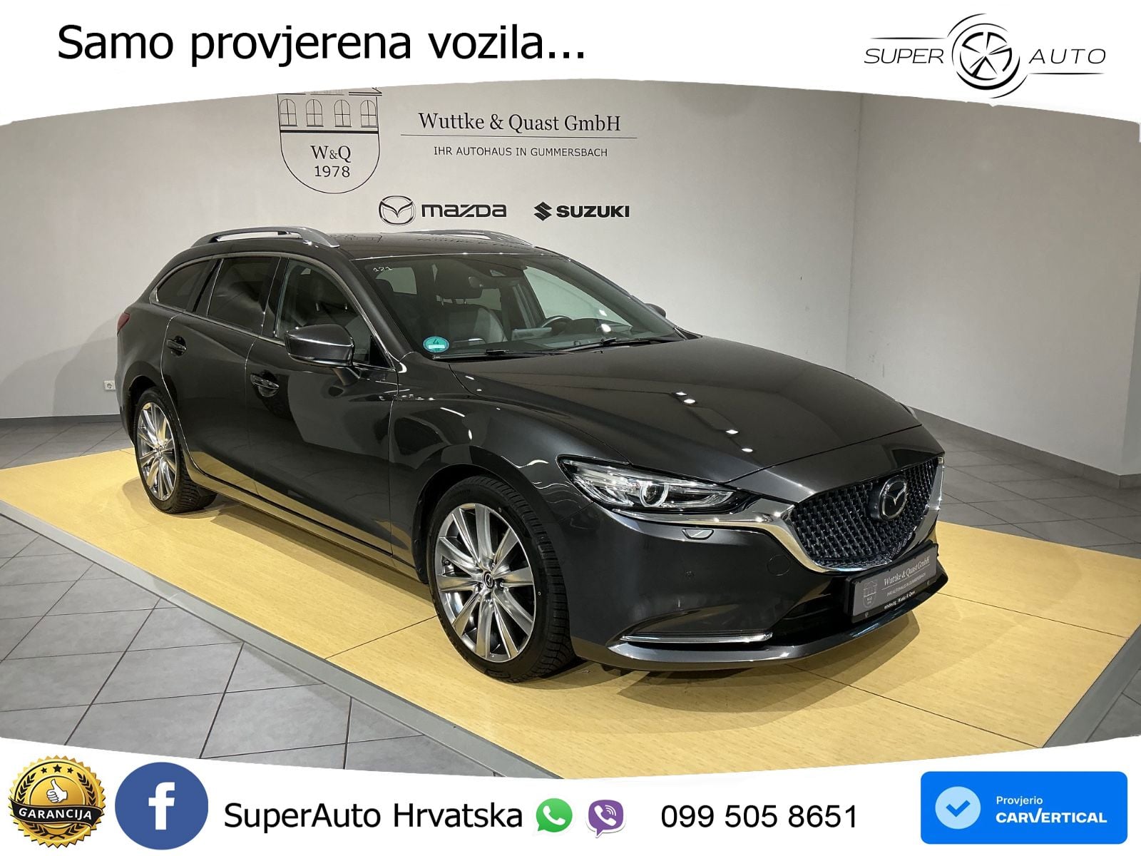 Mazda 6 Sport Combi 2.5 SKYACTIV-G (194 KS) SKYACTIV-Drive LED+GR SJED+ACC