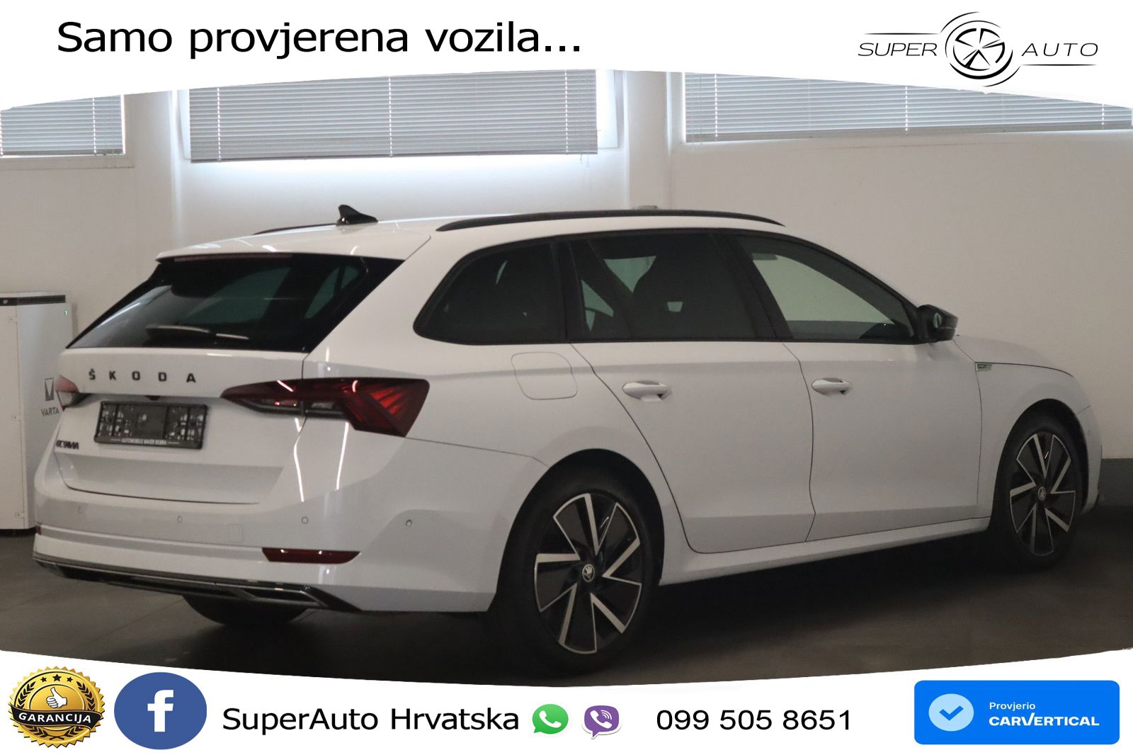 Škoda Octavia Combi 2.0 TSI (190 KS) 4x4 DSG SportLine LED+GR SJED+ACC