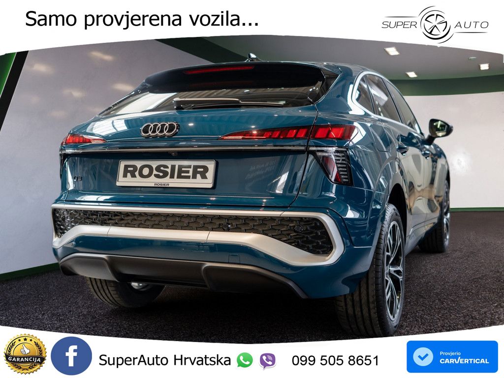 Audi Q3 Sportback 1.5 TFSIe (272 KS) S tronic S line LED+GR SJED+ACC