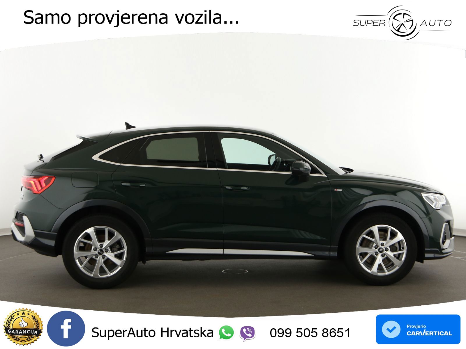 Audi Q3 II Sportback 45 TFSI (245 KS) quattro S tronic S line LED+GR SJED+ACC