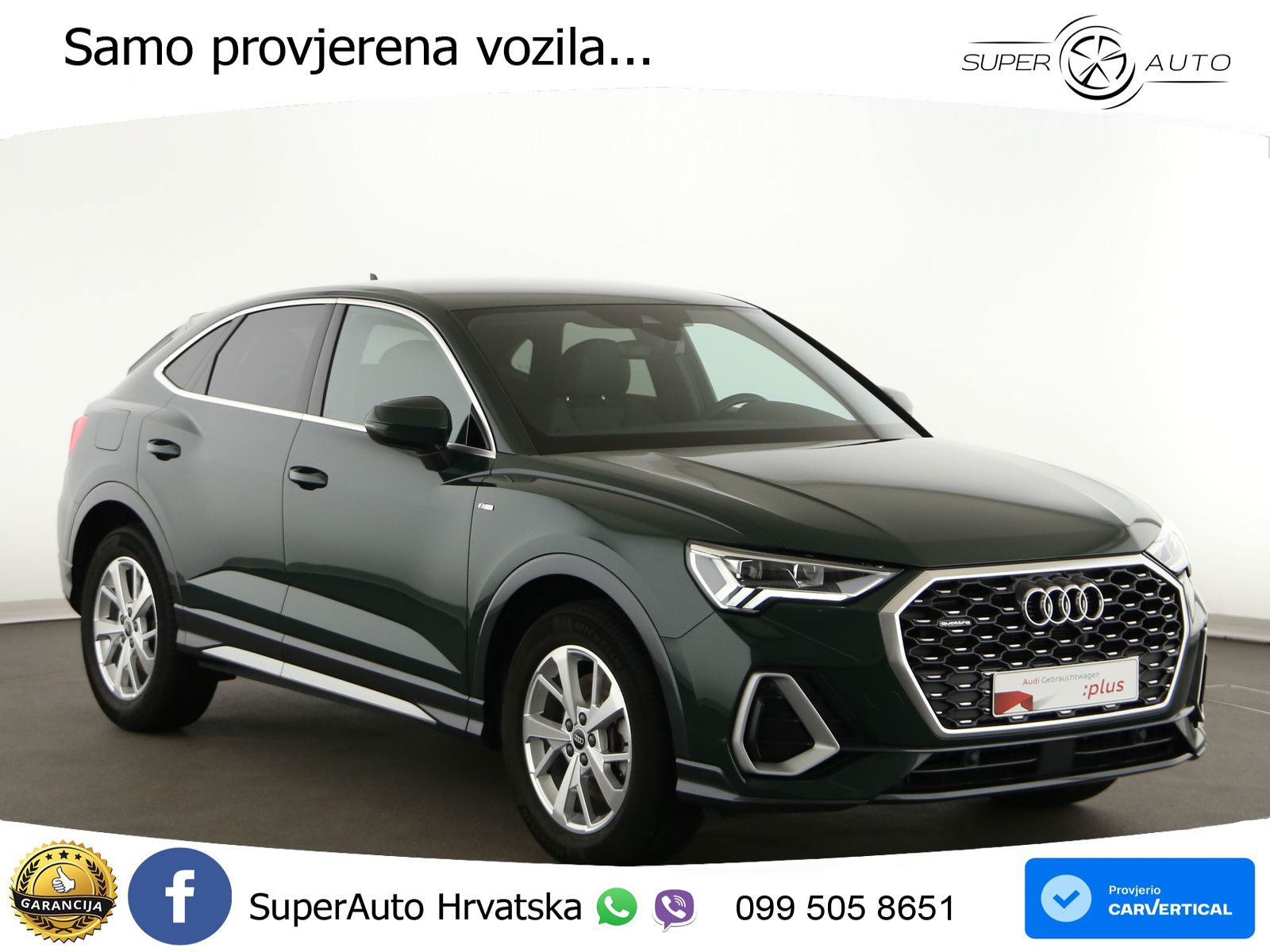 Audi Q3 II Sportback 45 TFSI (245 KS) quattro S tronic S line LED+GR SJED+ACC