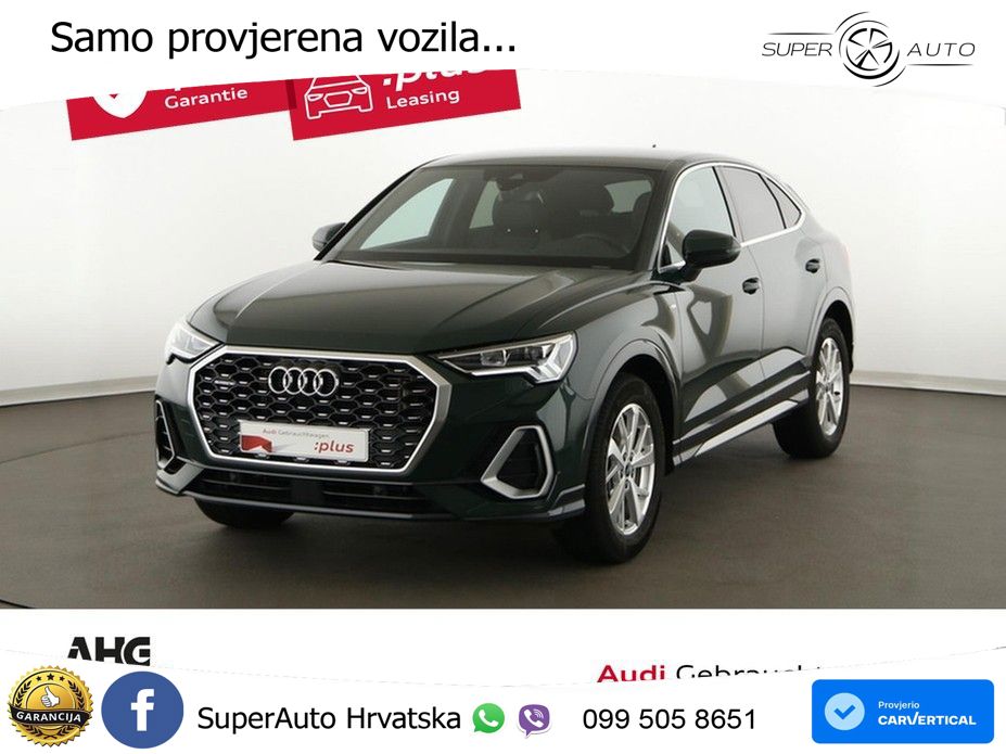 Audi Q3 II Sportback 45 TFSI (245 KS) quattro S tronic S line LED+GR SJED+ACC