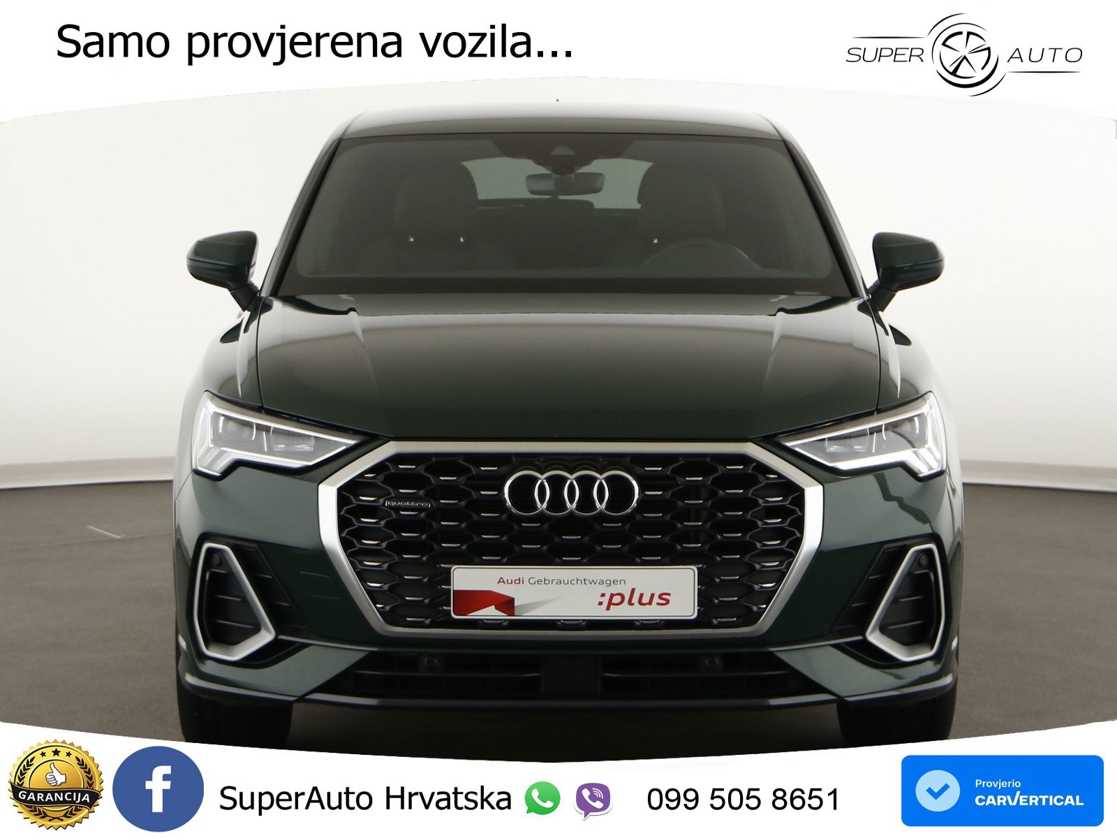 Audi Q3 II Sportback 45 TFSI (245 KS) quattro S tronic S line LED+GR SJED+ACC