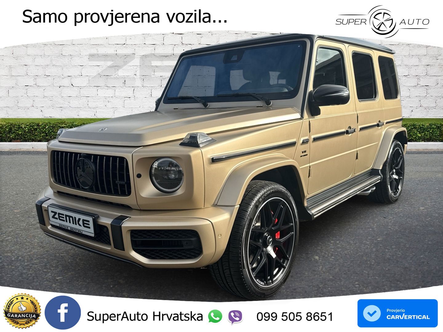 Mercedes AMG G 63 Long V8 (585 KS) 4MATIC 9G-TRONIC AMG SPEEDSHIFT PLUS LED+GR SJED+ACC