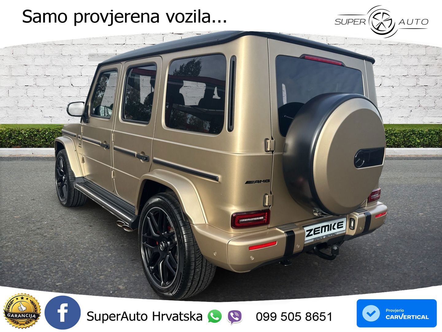 Mercedes AMG G 63 Long V8 (585 KS) 4MATIC 9G-TRONIC AMG SPEEDSHIFT PLUS LED+GR SJED+ACC
