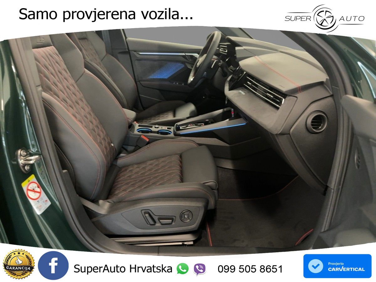 Audi S3 Limuzina 2.0 TFSI (333 KS) quattro S tronic LED+GR SJED+ACC