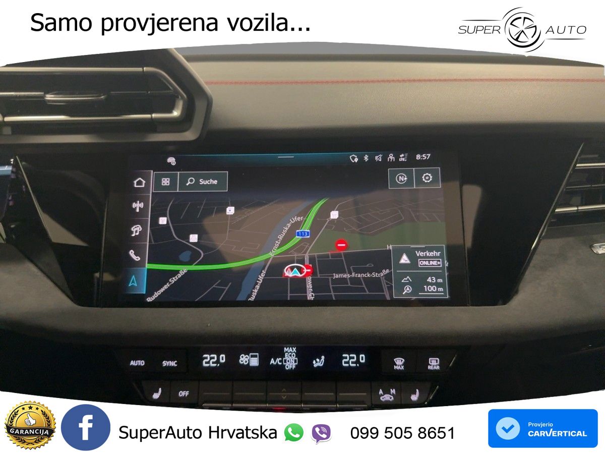 Audi S3 Limuzina 2.0 TFSI (333 KS) quattro S tronic LED+GR SJED+ACC
