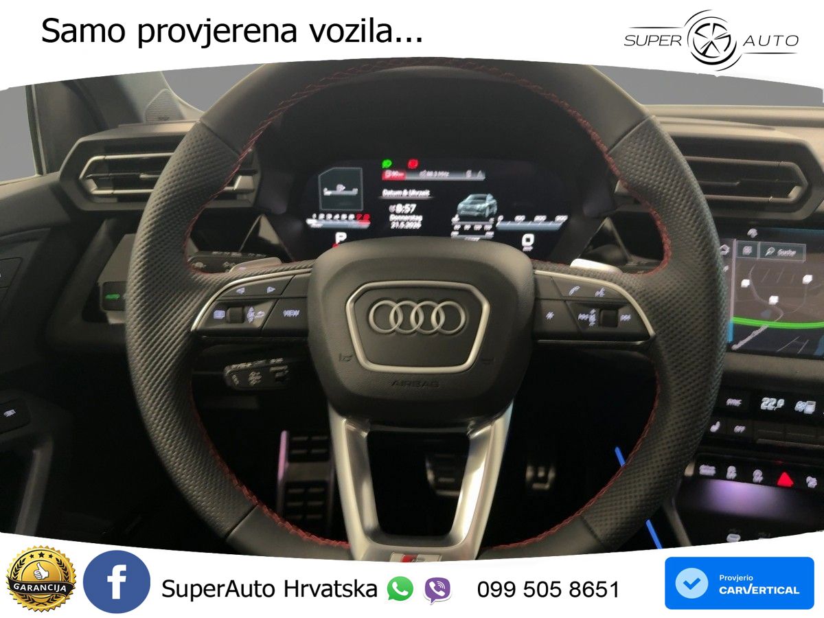 Audi S3 Limuzina 2.0 TFSI (333 KS) quattro S tronic LED+GR SJED+ACC