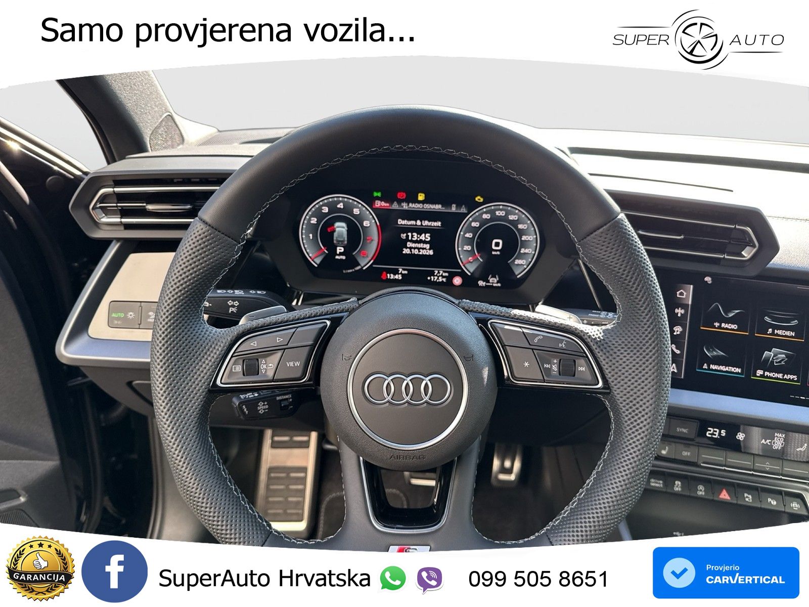 Audi A3 40 TFSI (204 KS) quattro S tronic S line LED+GR SJED+ACC