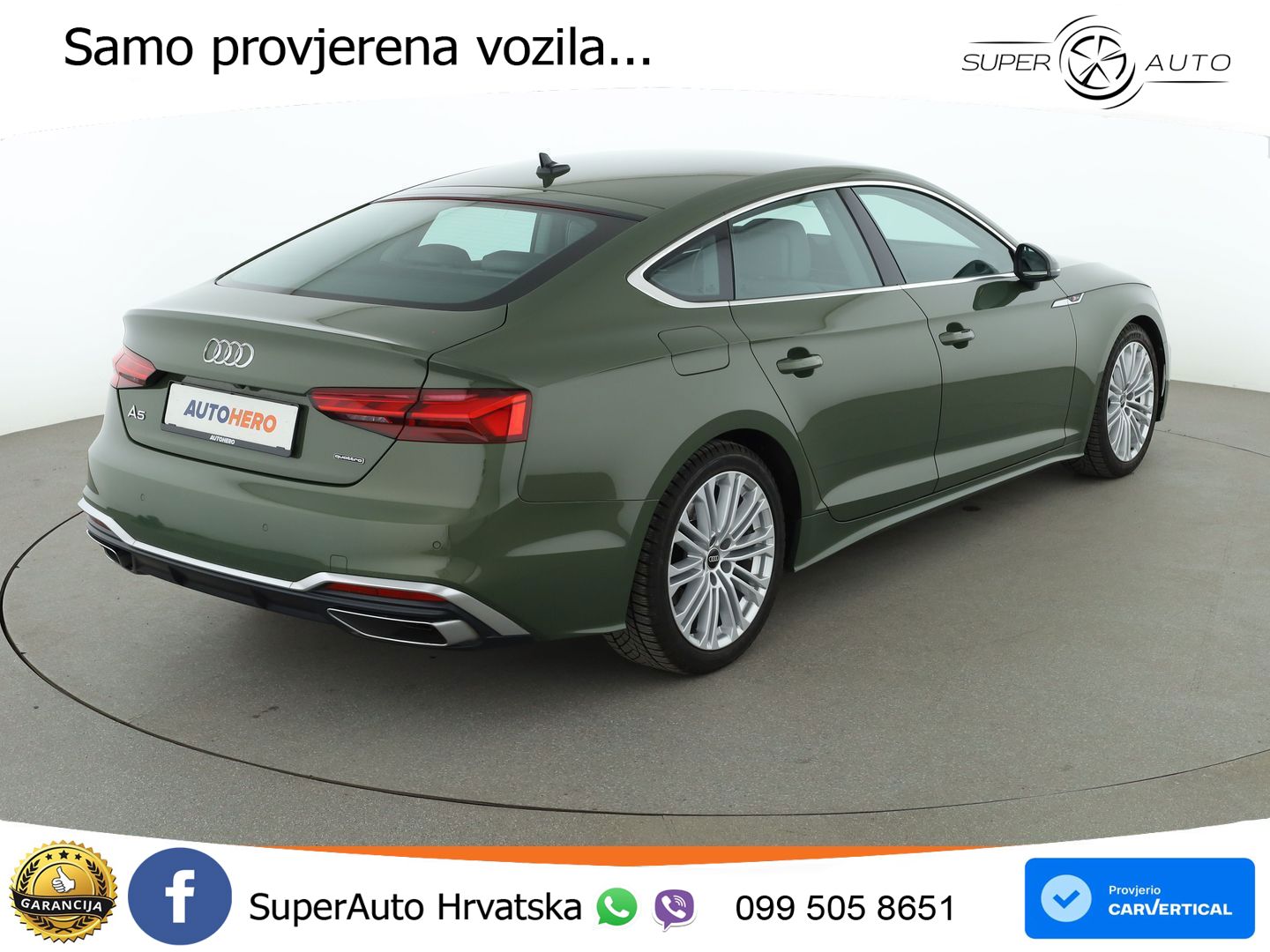Audi A5 Sportback  40 TFSI (204 KS) quattro S tronic S line LED+GR SJED+ACC