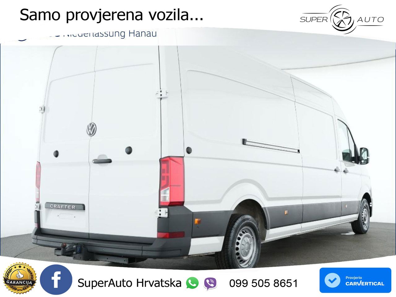 Volkswagen Crafter Kasten langer Radstand Kamera Klima AHK 177 KS