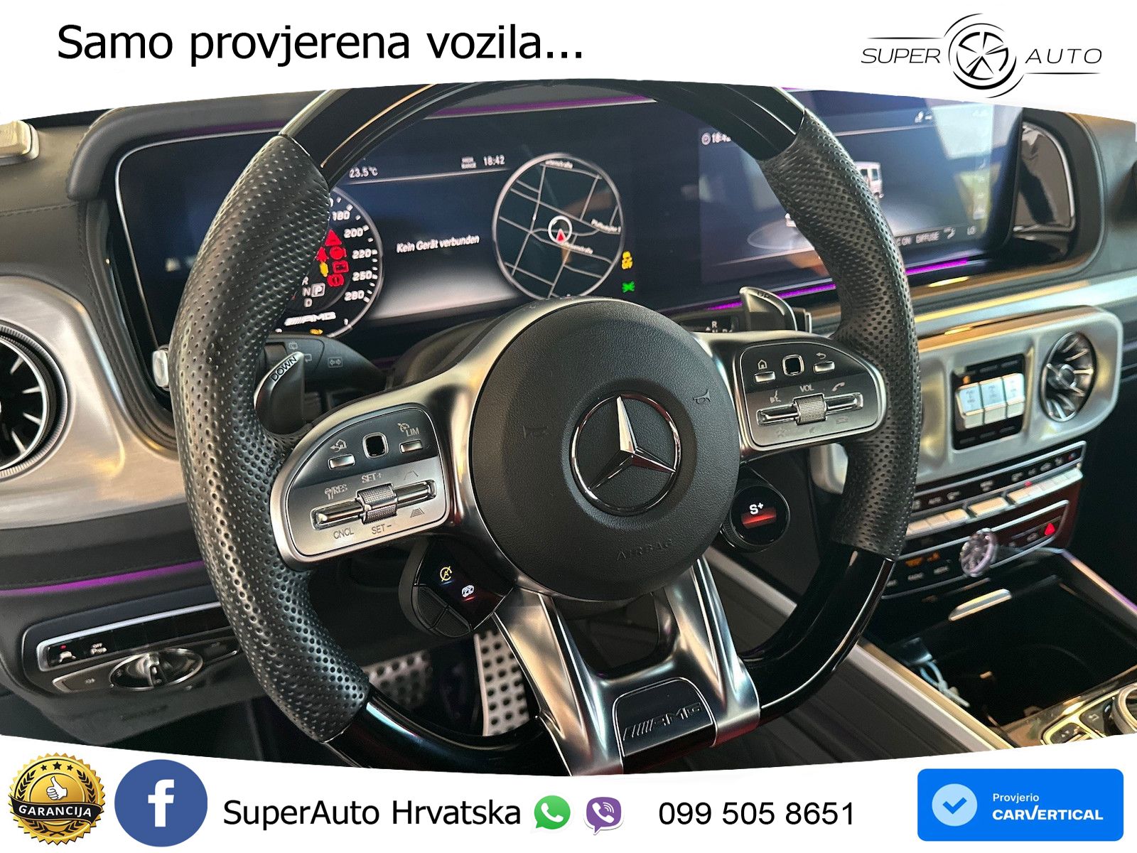 Mercedes AMG G 63 Long V8 (585 KS) 4MATIC 9G-TRONIC AMG SPEEDSHIFT TCT Superior LED+GR SJED+ACC