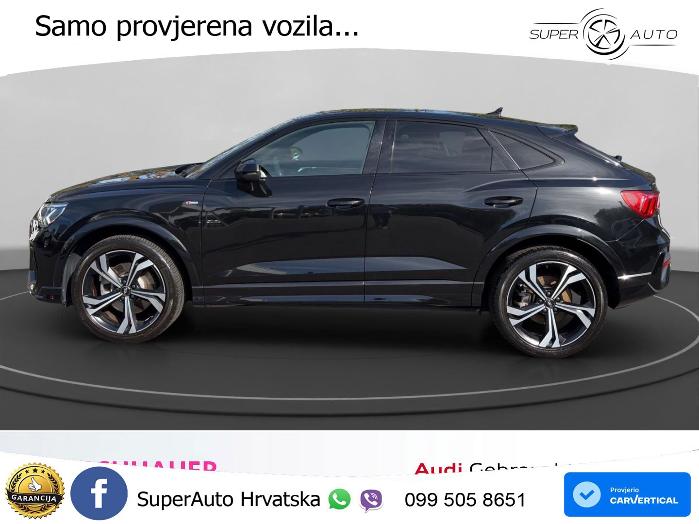 Audi Q3 II Sportback 45 TFSI (230 KS) quattro S tronic S line MATRIX+GR SJED+KAM