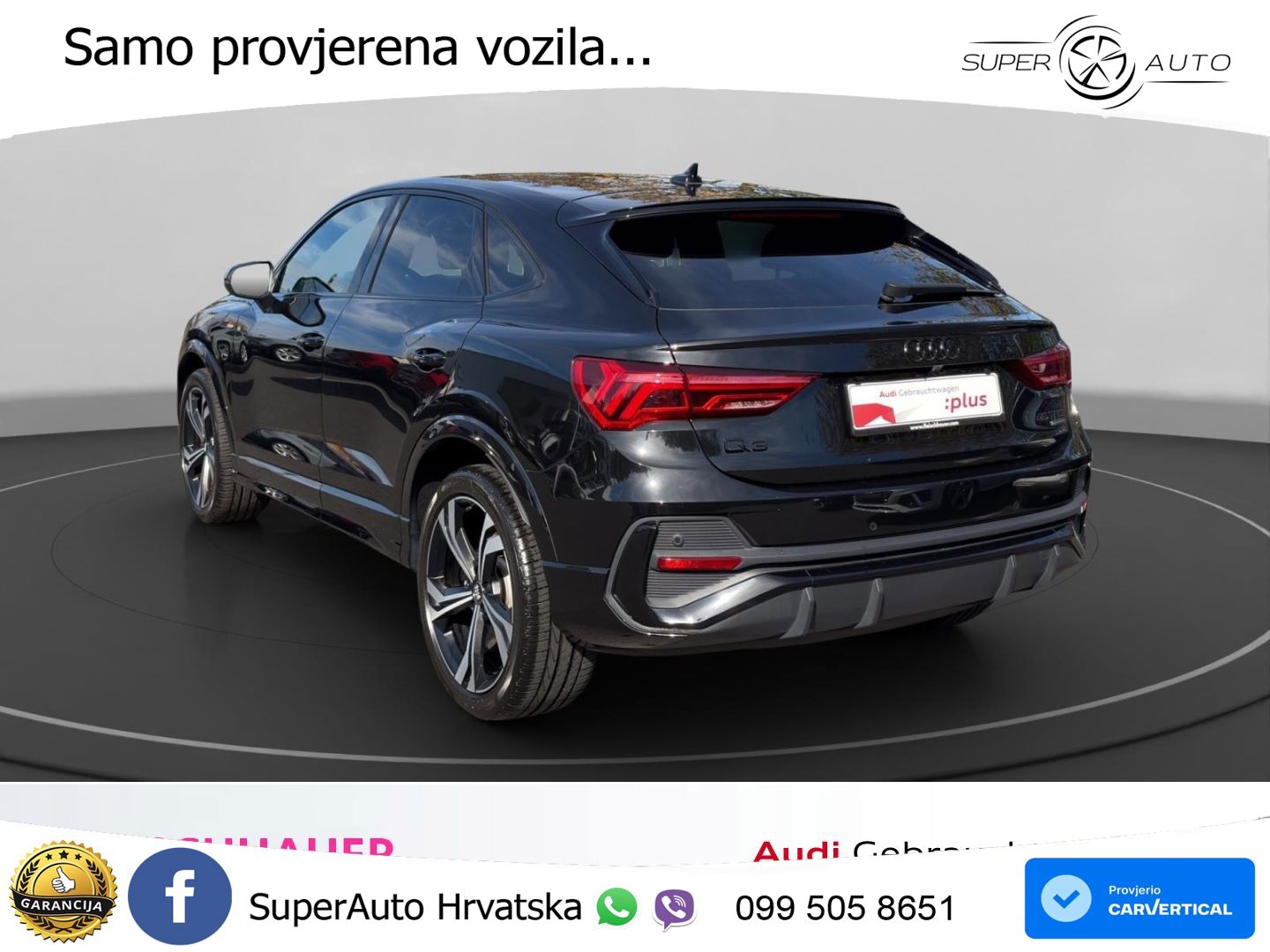 Audi Q3 II Sportback 45 TFSI (230 KS) quattro S tronic S line MATRIX+GR SJED+KAM