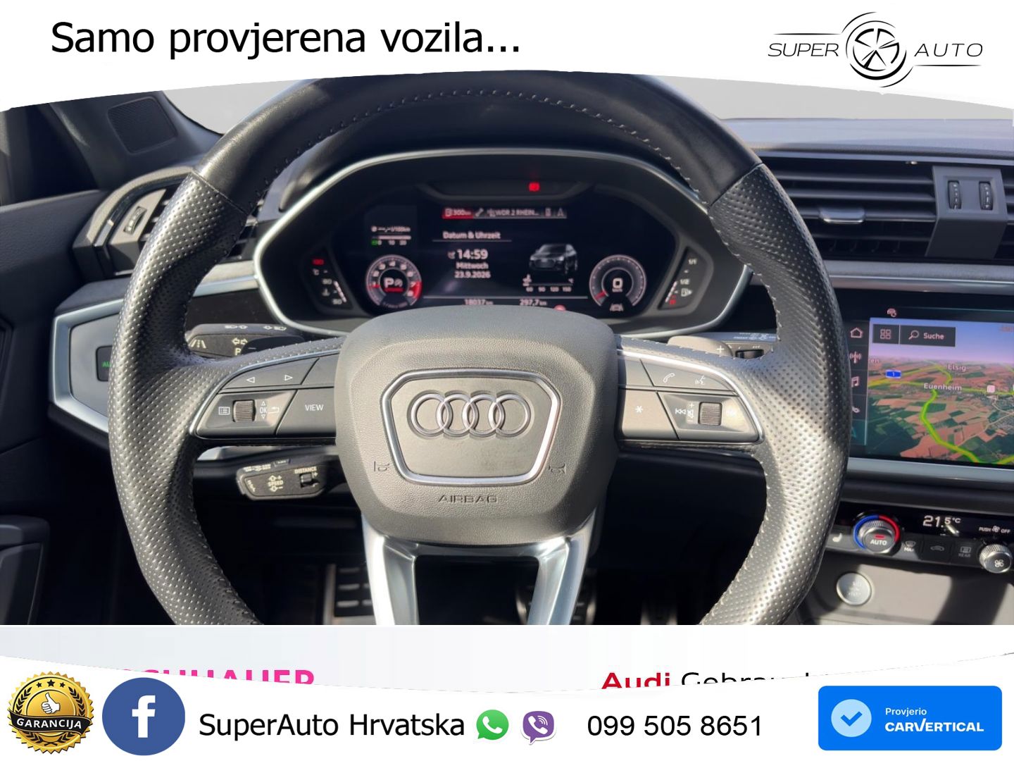 Audi Q3 II Sportback 45 TFSI (230 KS) quattro S tronic S line MATRIX+GR SJED+KAM