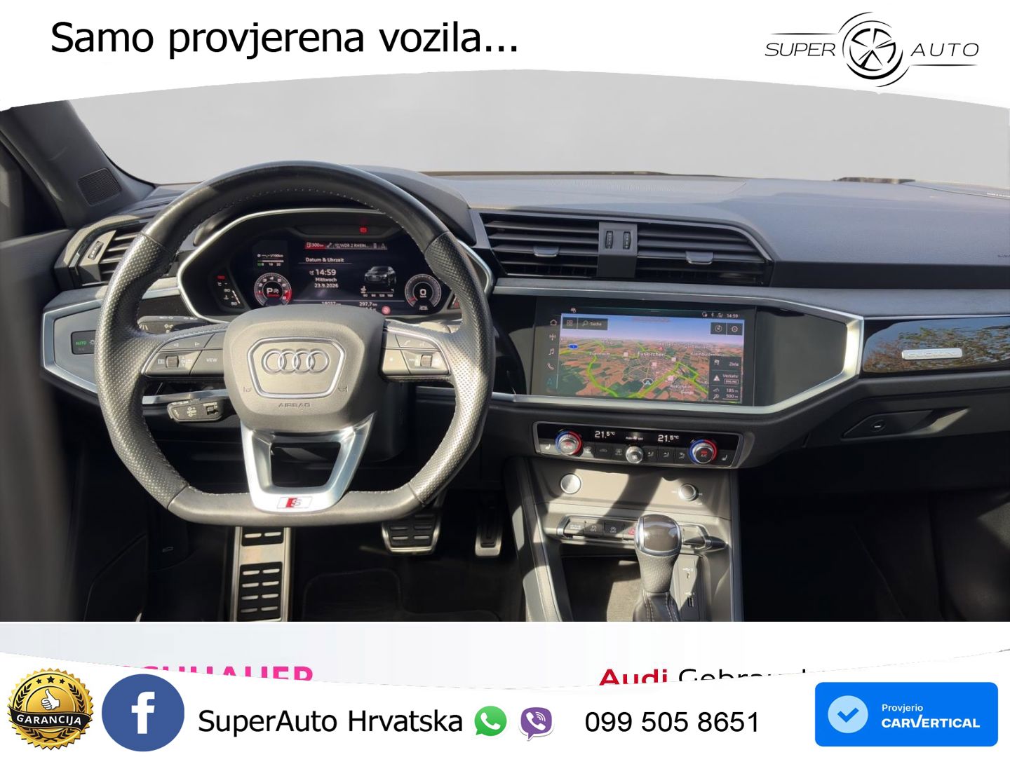 Audi Q3 II Sportback 45 TFSI (230 KS) quattro S tronic S line MATRIX+GR SJED+KAM