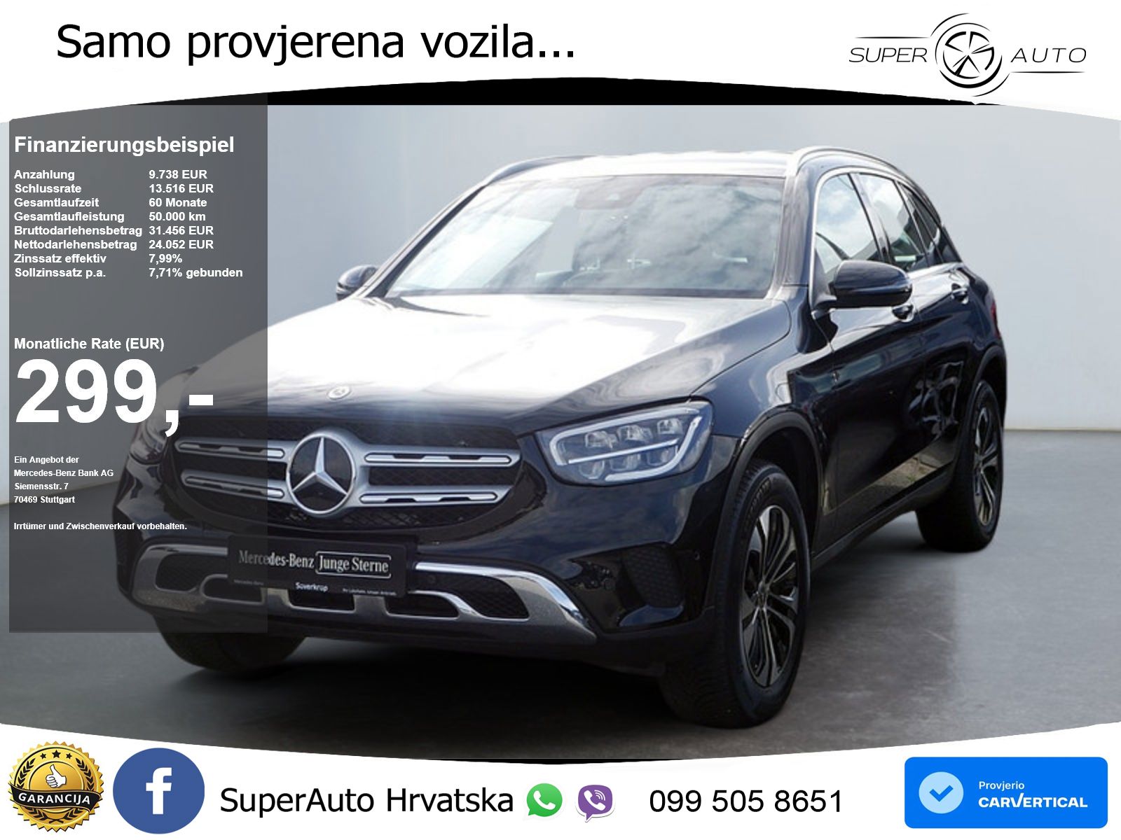 Mercedes GLC 300de (306 KS) 4MATIC 9G-TRONIC LED+GR SJED+ACC