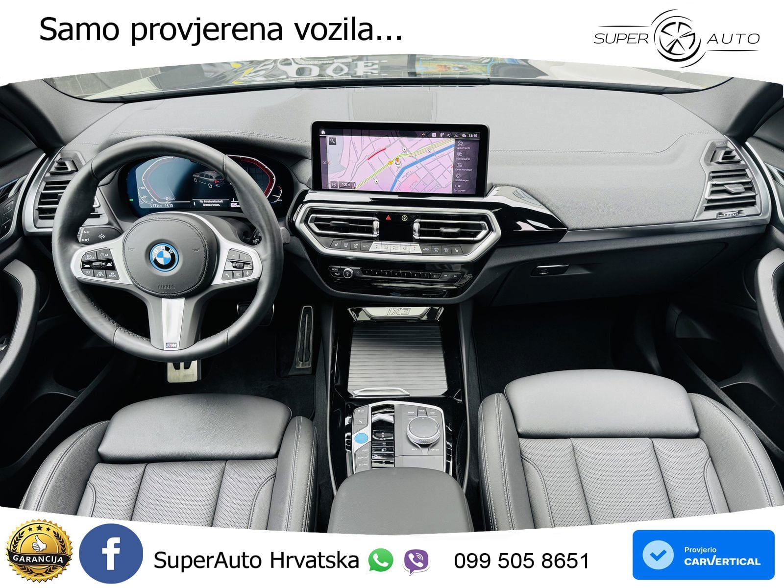 BMW iX3 80 kWh (286 KS) M Sport LED+GR SJED+ACC