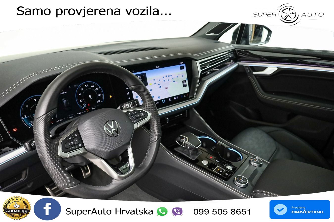 Volkswagen Touareg 3.0 V6 TDI (286 KS) 4MOTION Tiptronic ZRAČNI+ACC+GR SJED+KAM+PANO