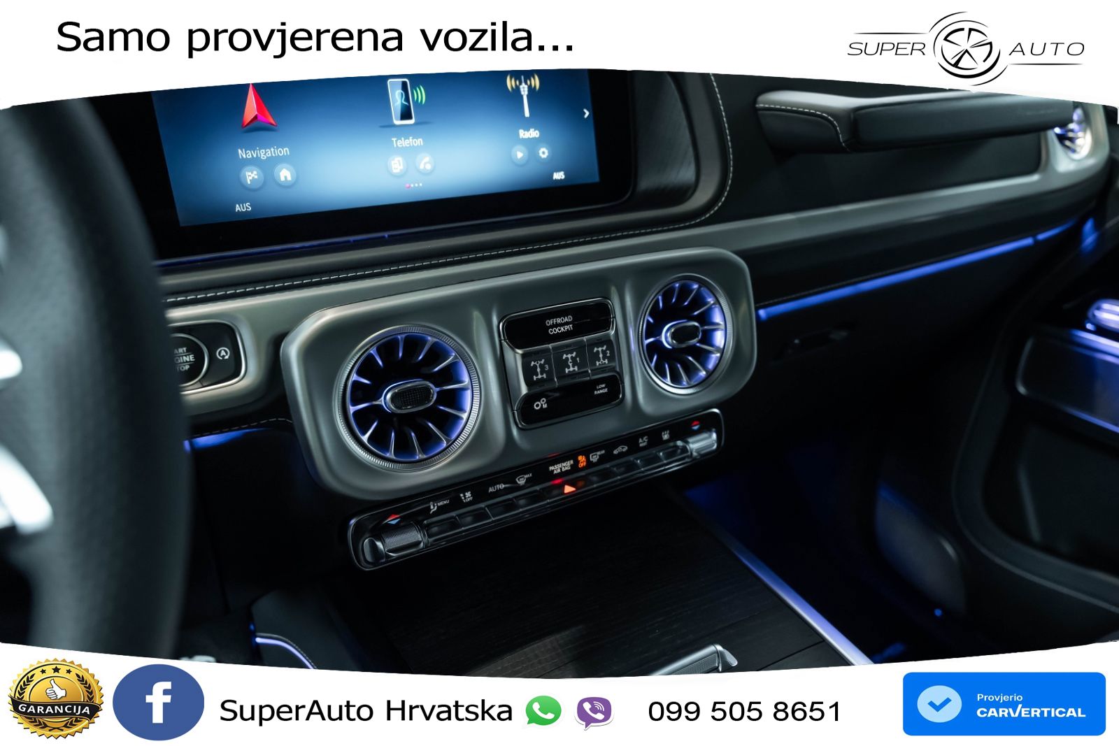 Mercedes G 450d Long (367 KS) 4MATIC 9G-TRONIC AMG LED+GR SJED+ACC