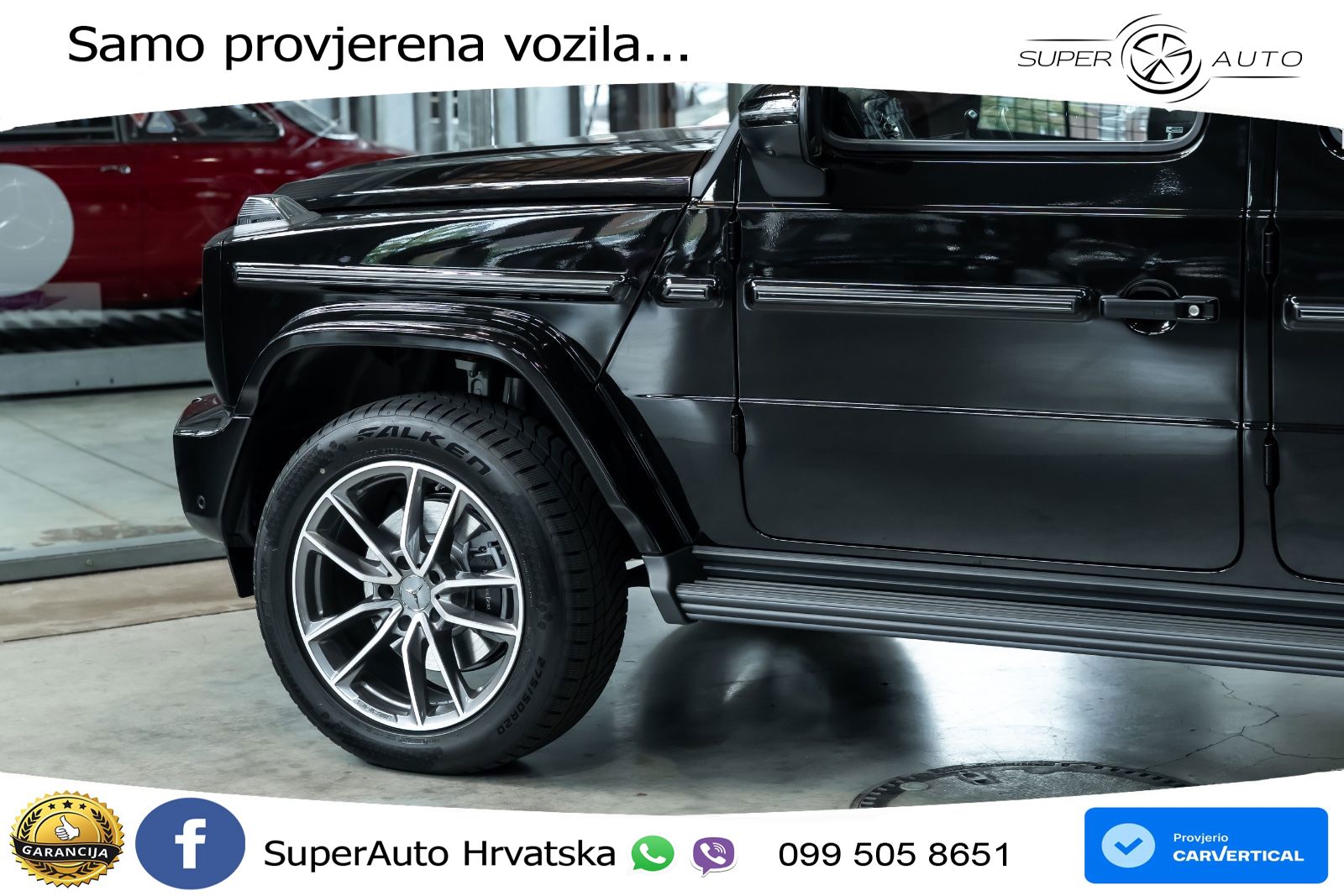 Mercedes G 450d Long (367 KS) 4MATIC 9G-TRONIC AMG LED+GR SJED+ACC