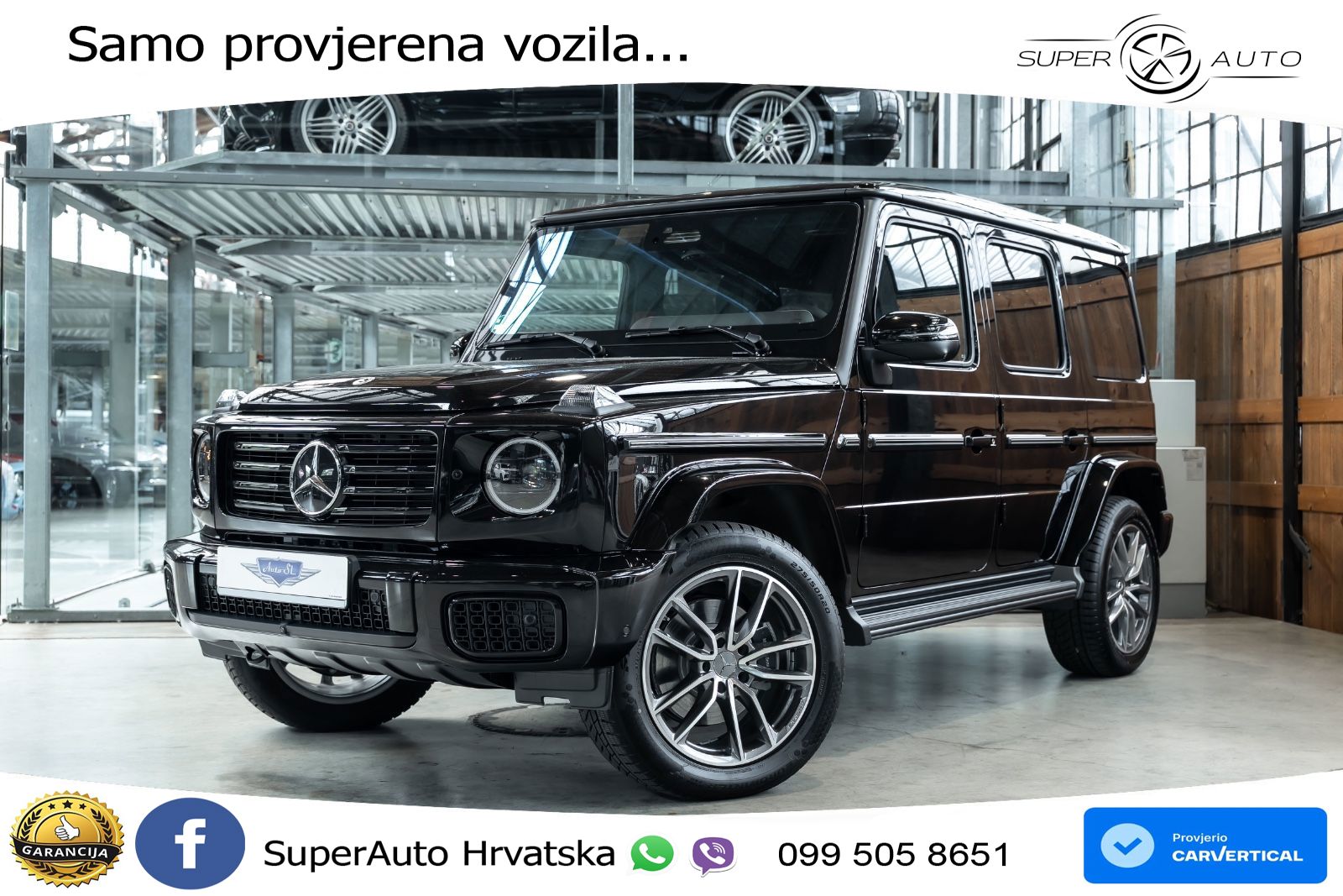 Mercedes G 450d Long (367 KS) 4MATIC 9G-TRONIC AMG LED+GR SJED+ACC