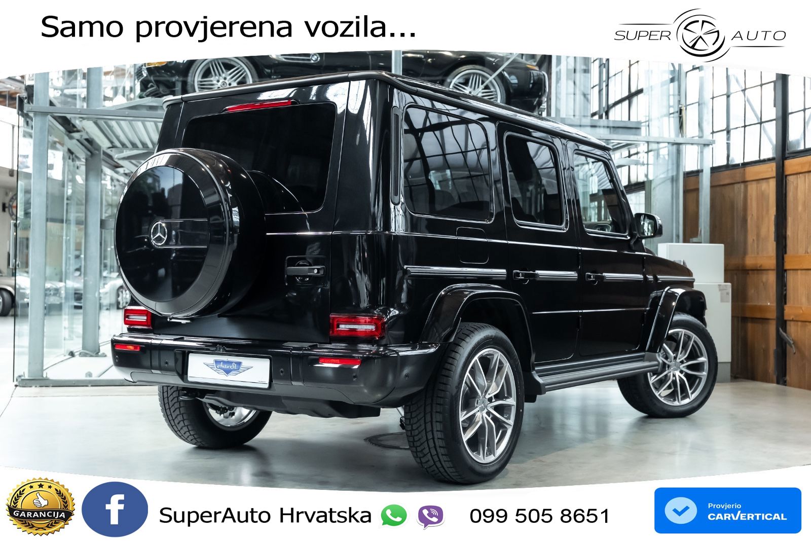 Mercedes G 450d Long (367 KS) 4MATIC 9G-TRONIC AMG LED+GR SJED+ACC
