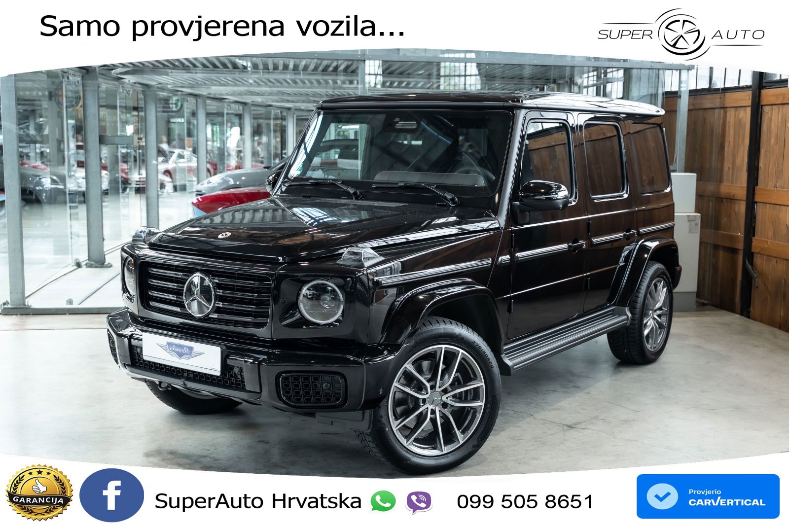 Mercedes G 450d Long (367 KS) 4MATIC 9G-TRONIC AMG LED+GR SJED+ACC