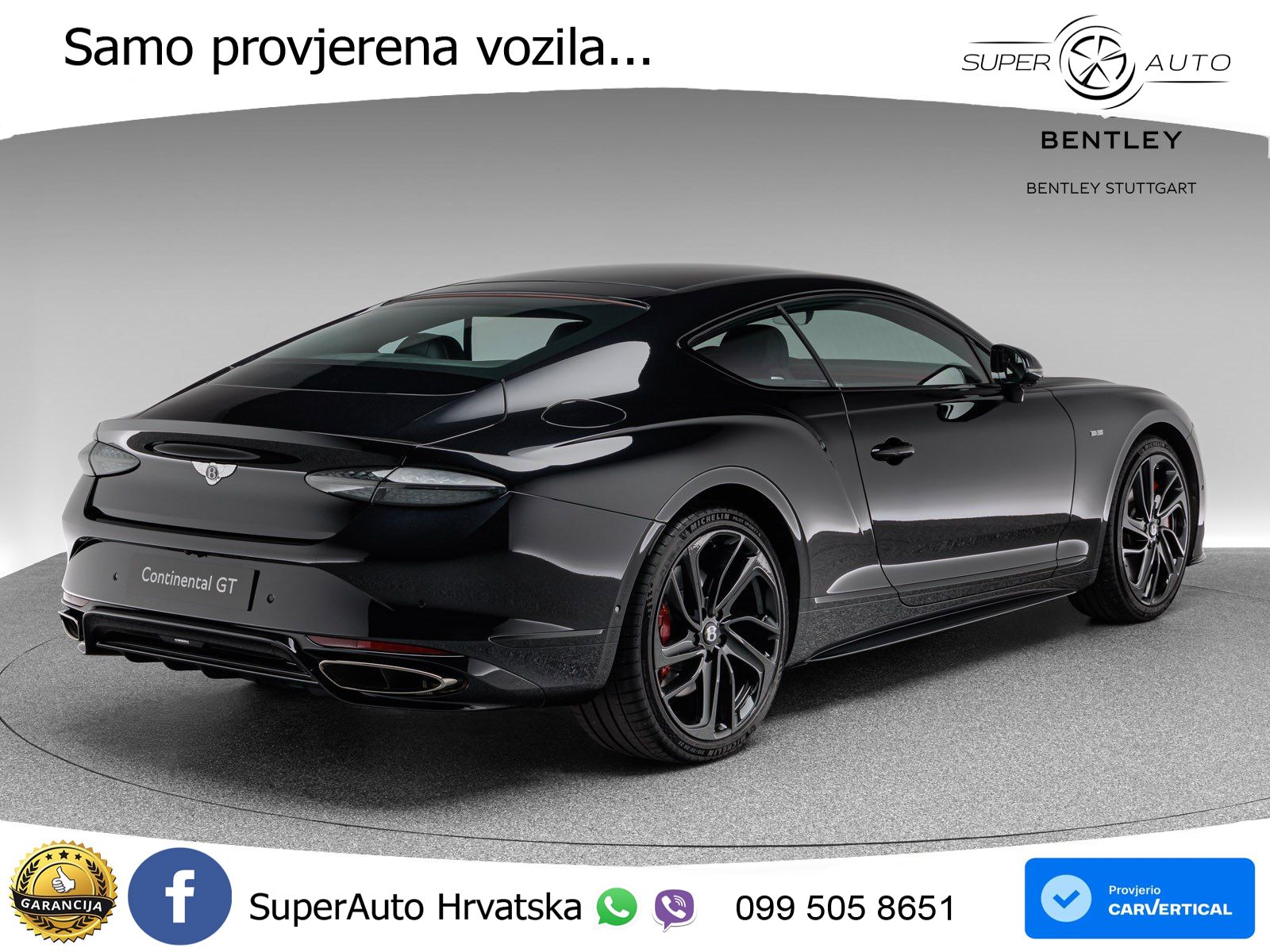 Bentley Continental GT IV 4.0 V8 TFSi (782 KS) AWD DCT LED+GR SJED+ACC