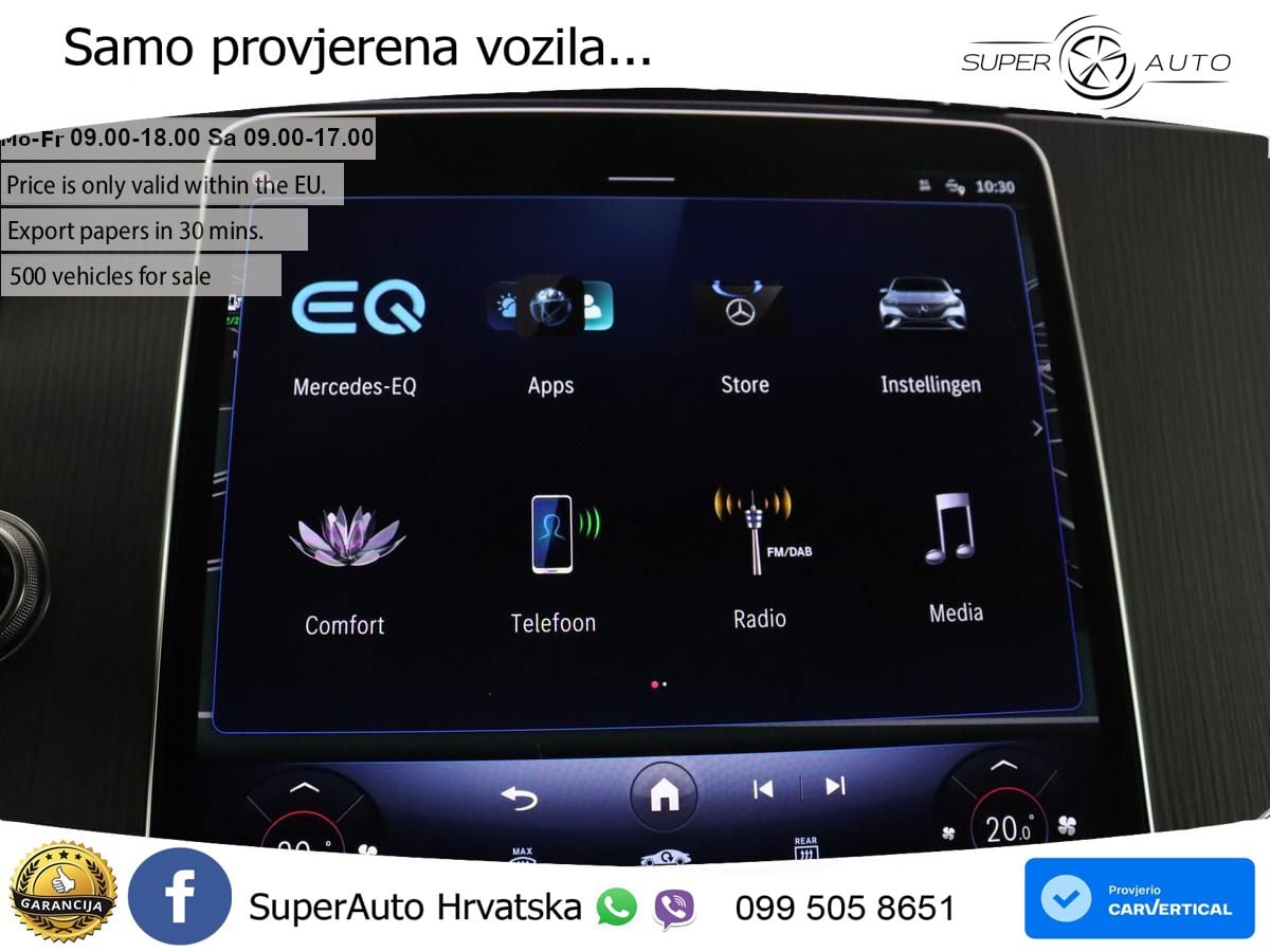 Mercedes EQE SUV 350 98 kWh (292 KS) 4MATIC AMG ZRAČNI+ACC+GR SJED+KAM+PANO