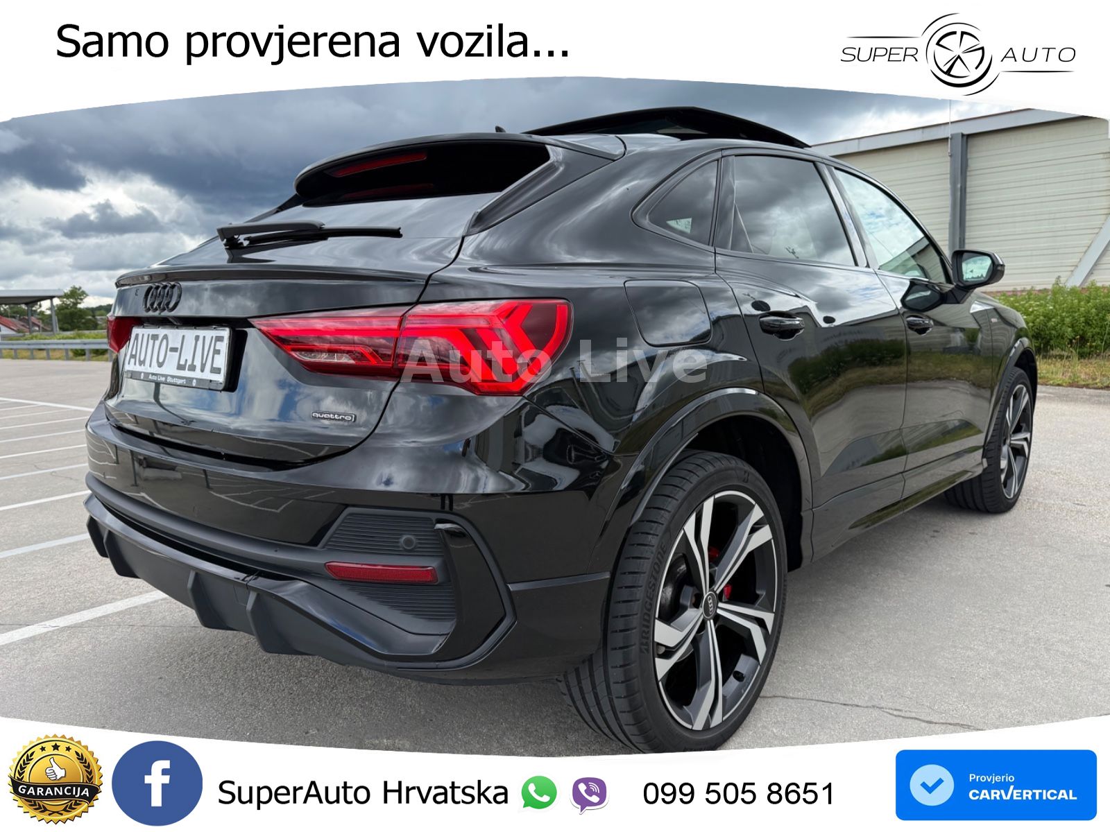 Audi Q3 II Sportback 45 TFSI (245 KS) quattro S tronic S line ACC+GR SJED+360+PANO