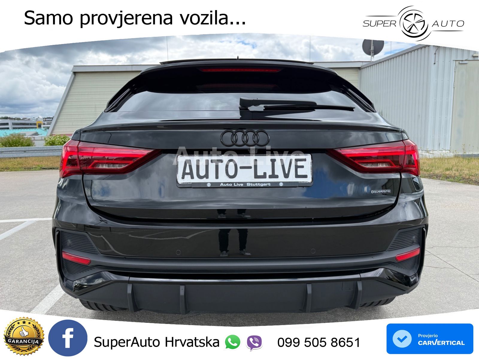 Audi Q3 II Sportback 45 TFSI (245 KS) quattro S tronic S line ACC+GR SJED+360+PANO