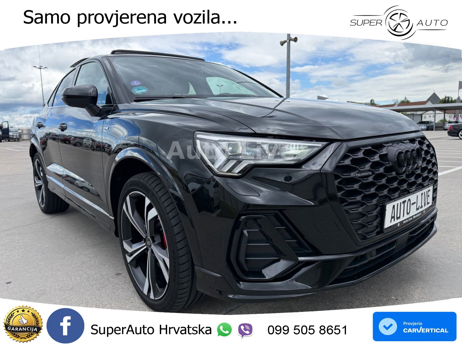 Audi Q3 II Sportback 45 TFSI (245 KS) quattro S tronic S line ACC+GR SJED+360+PANO