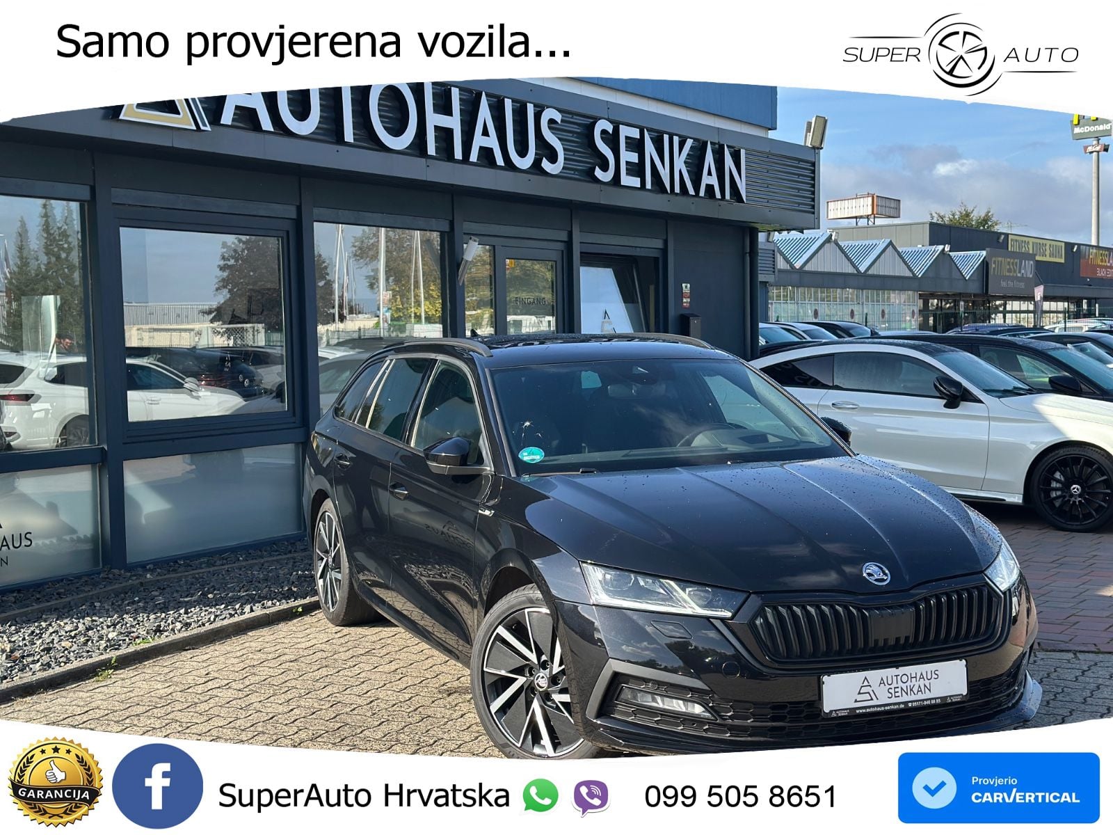 Škoda Octavia Combi 2.0 TDI (150 KS) DSG SportLine LED+GR SJED+ACC