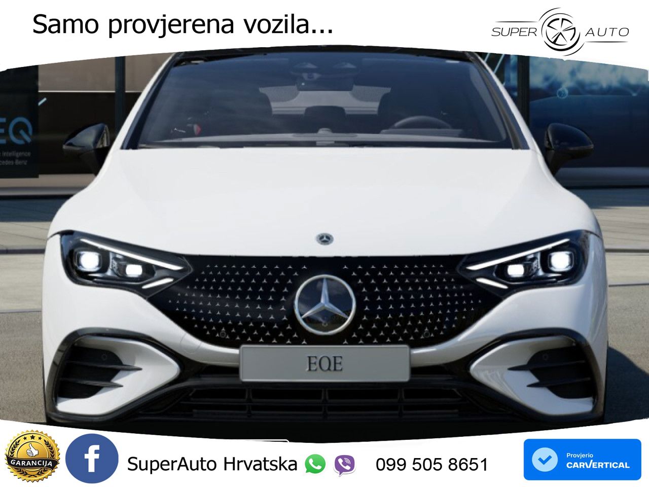 Mercedes EQE 350+ 105 kWh (320 KS) AMG ZRAČNI+ACC+GR SJED+360+PANO