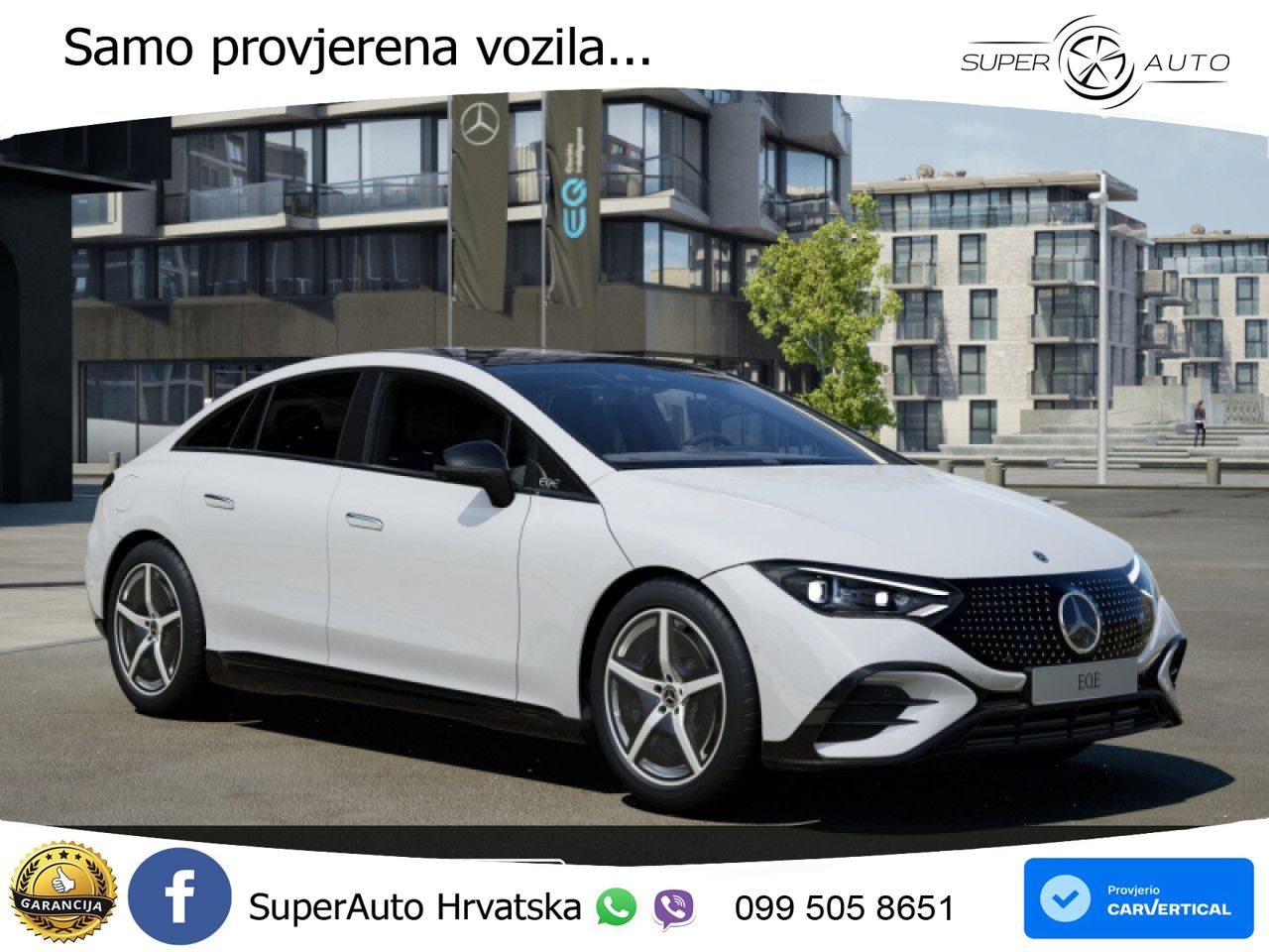 Mercedes EQE 350+ 105 kWh (320 KS) AMG ZRAČNI+ACC+GR SJED+360+PANO