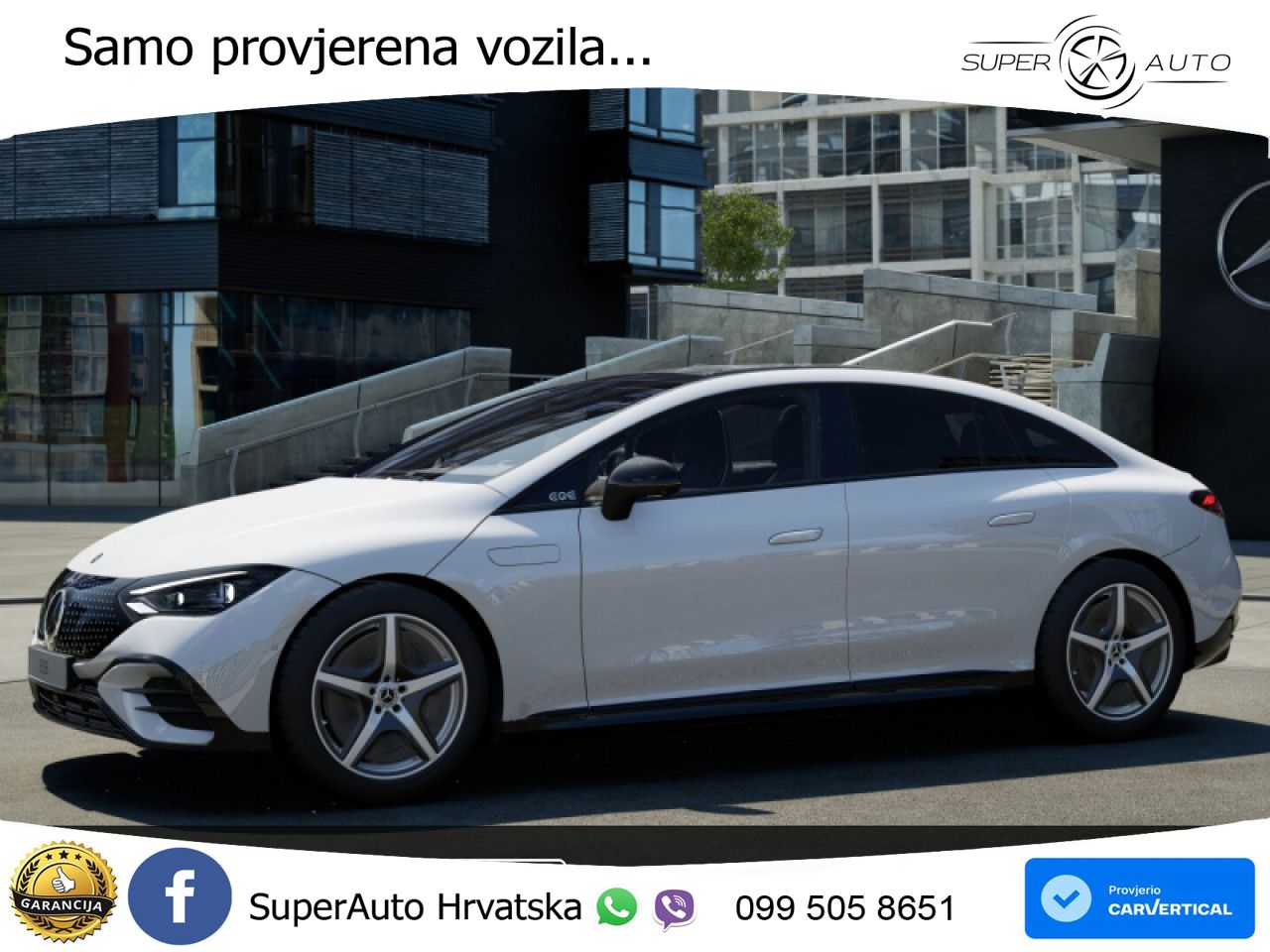 Mercedes EQE 350+ 105 kWh (320 KS) AMG ZRAČNI+ACC+GR SJED+360+PANO