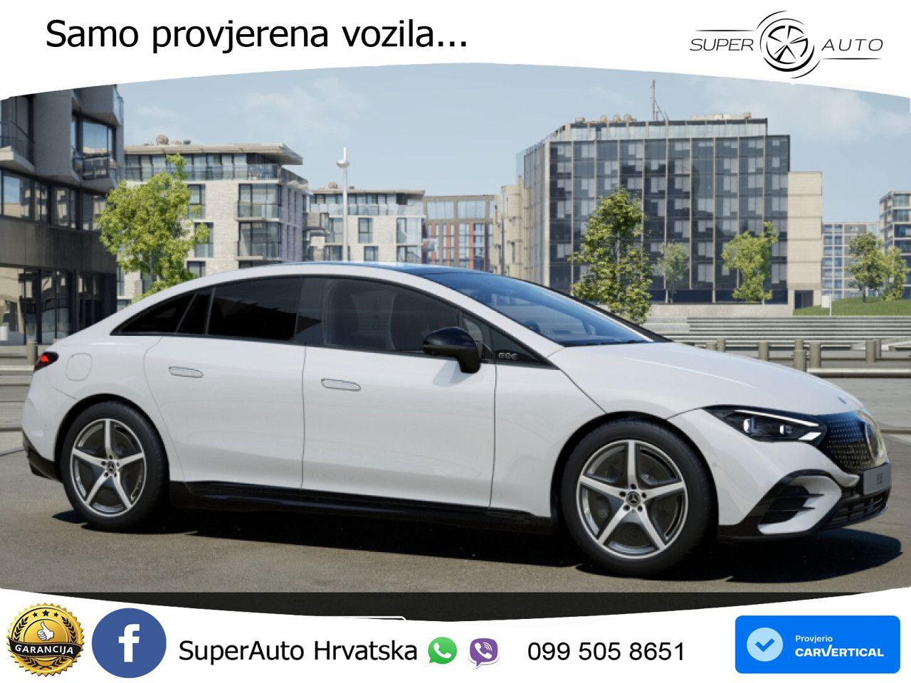 Mercedes EQE 350+ 105 kWh (320 KS) AMG ZRAČNI+ACC+GR SJED+360+PANO
