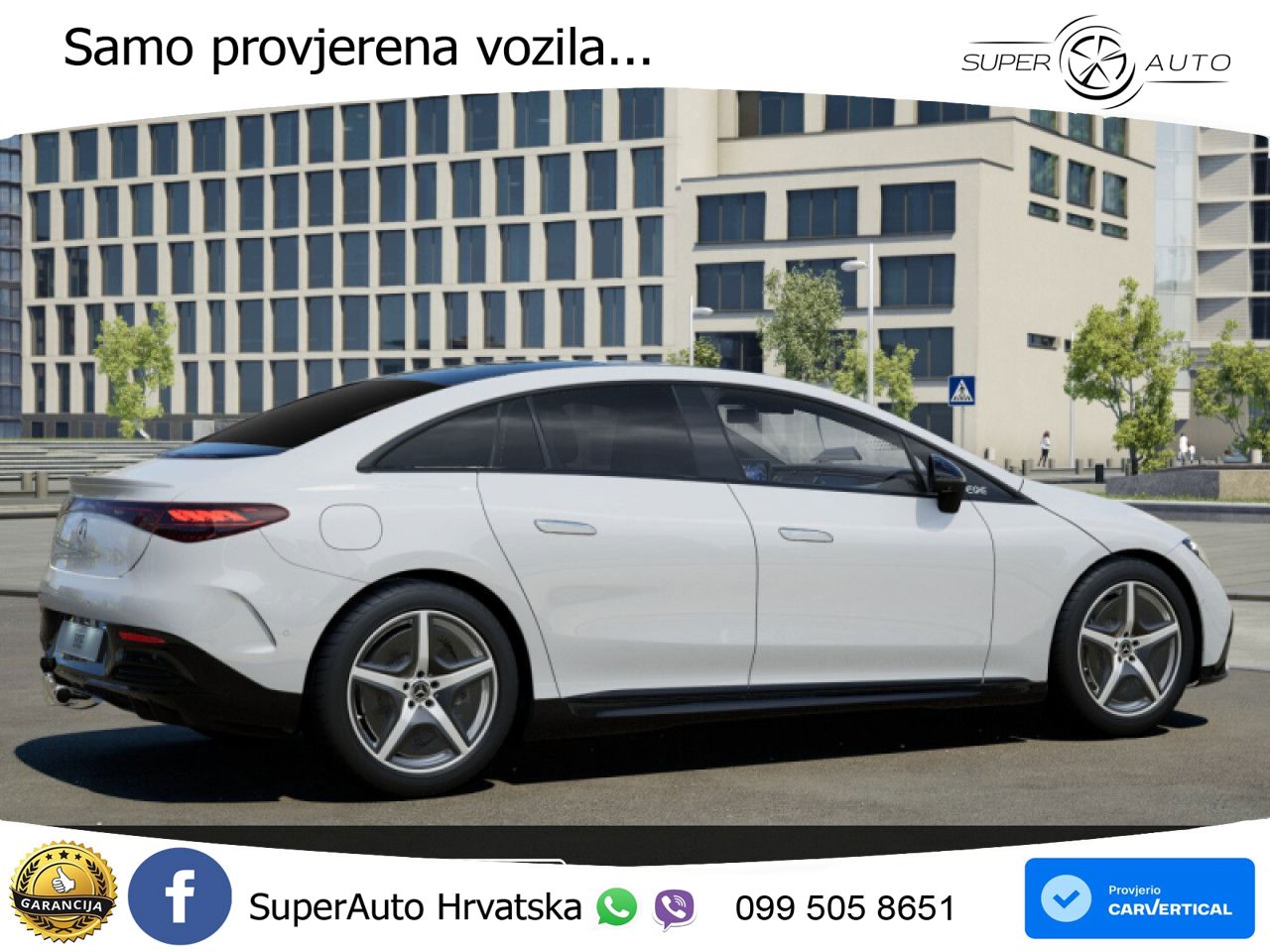 Mercedes EQE 350+ 105 kWh (320 KS) AMG ZRAČNI+ACC+GR SJED+360+PANO
