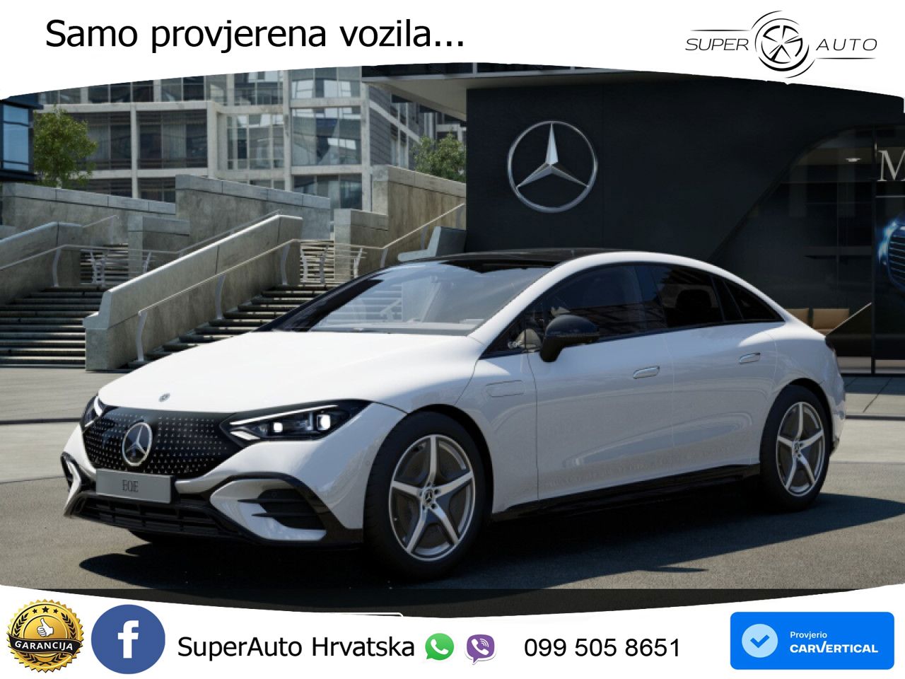 Mercedes EQE 350+ 105 kWh (320 KS) AMG ZRAČNI+ACC+GR SJED+360+PANO