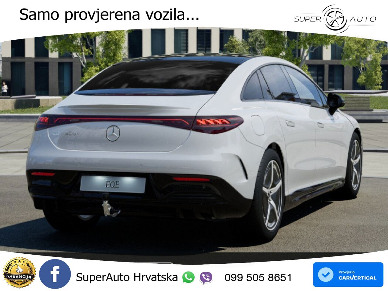 Mercedes EQE 350+ 105 kWh (320 KS) AMG ZRAČNI+ACC+GR SJED+360+PANO