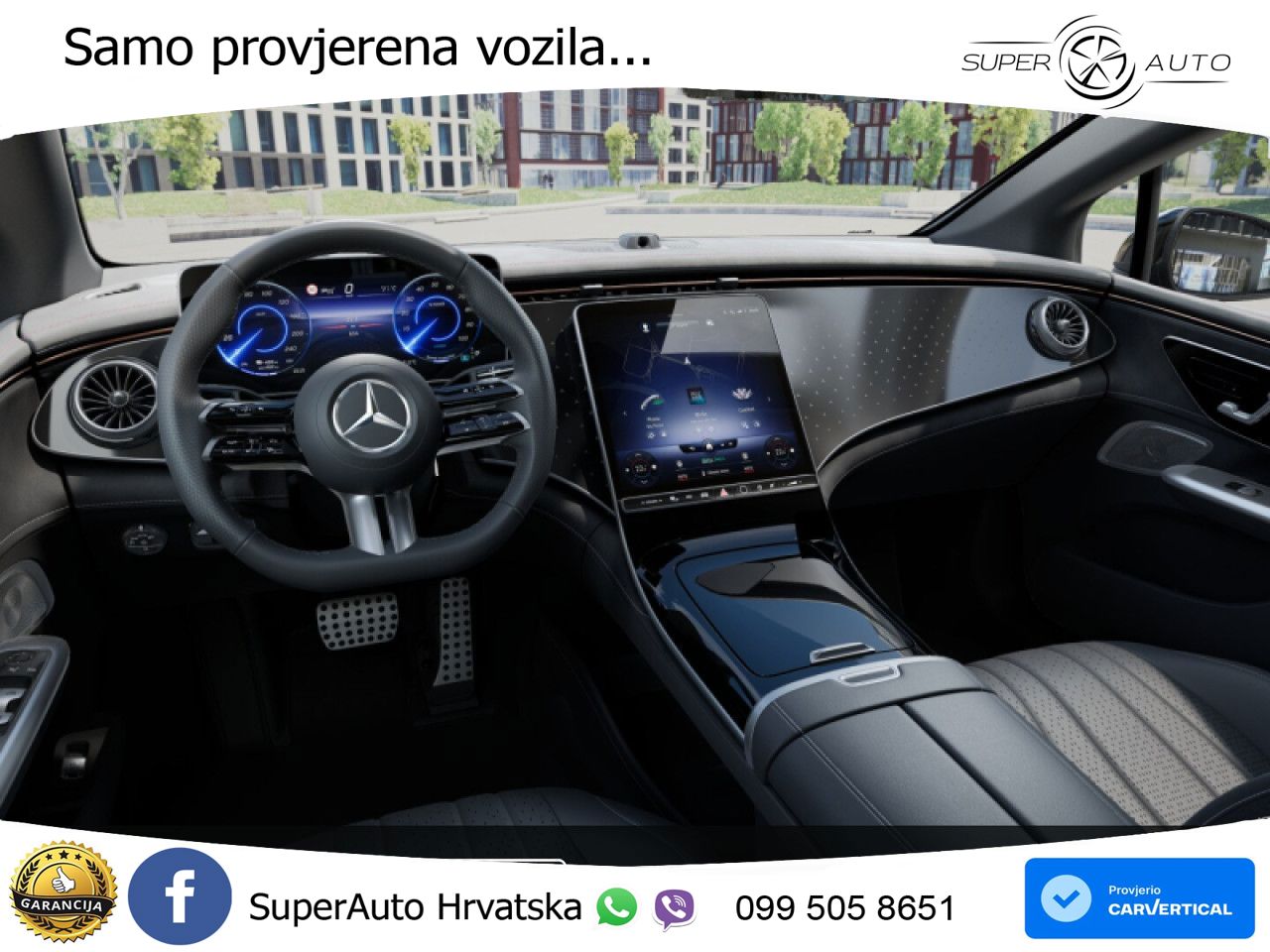 Mercedes EQE 350+ 105 kWh (320 KS) AMG ZRAČNI+ACC+GR SJED+360+PANO