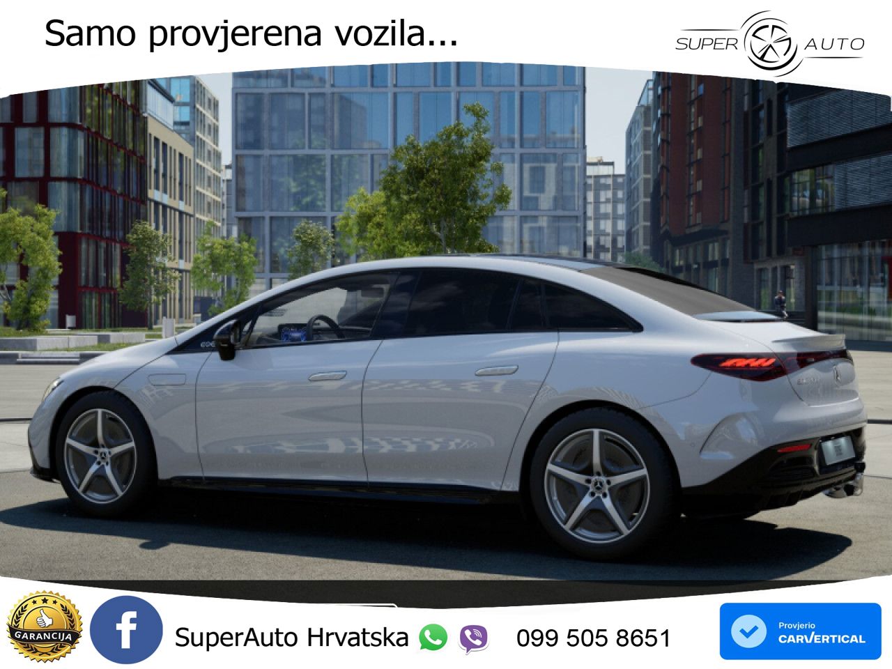 Mercedes EQE 350+ 105 kWh (320 KS) AMG ZRAČNI+ACC+GR SJED+360+PANO