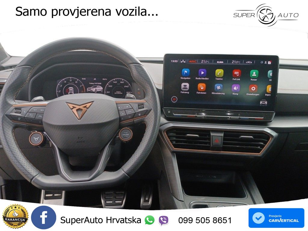 Cupra Formentor VZ5 2.5 TSI (390 KS) 4Drive DSG LED+GR SJED+ACC