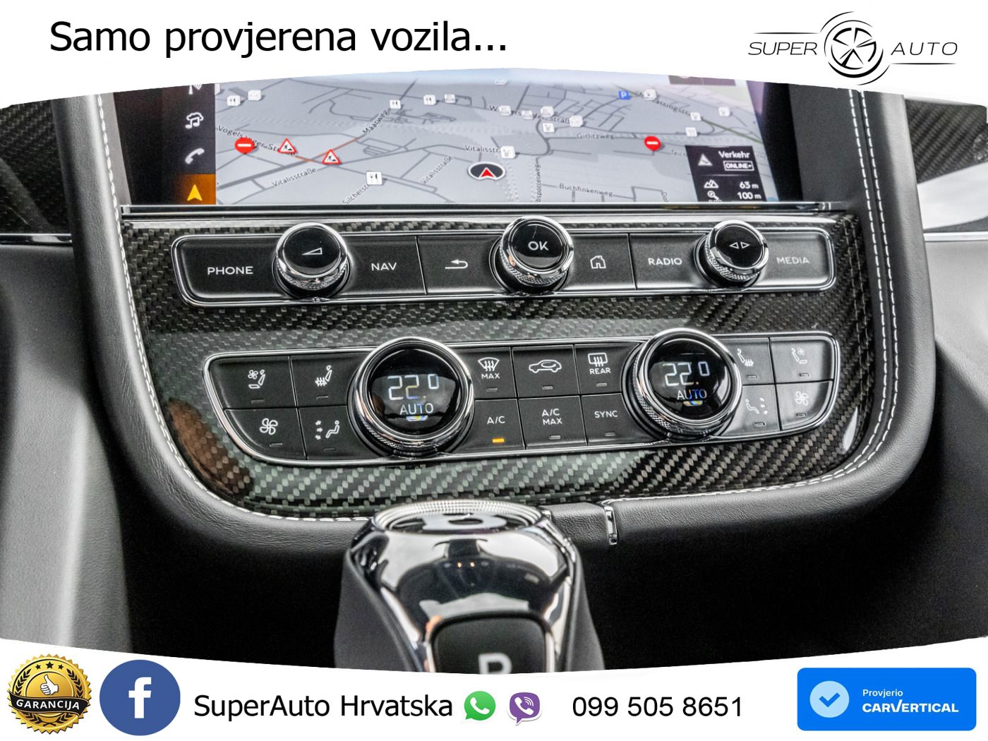 Bentley Bentayga EWB 4.0 V8 (550 KS) 4WD Automatic ZRAČNI+ACC+GR SJED+KAM+PANO