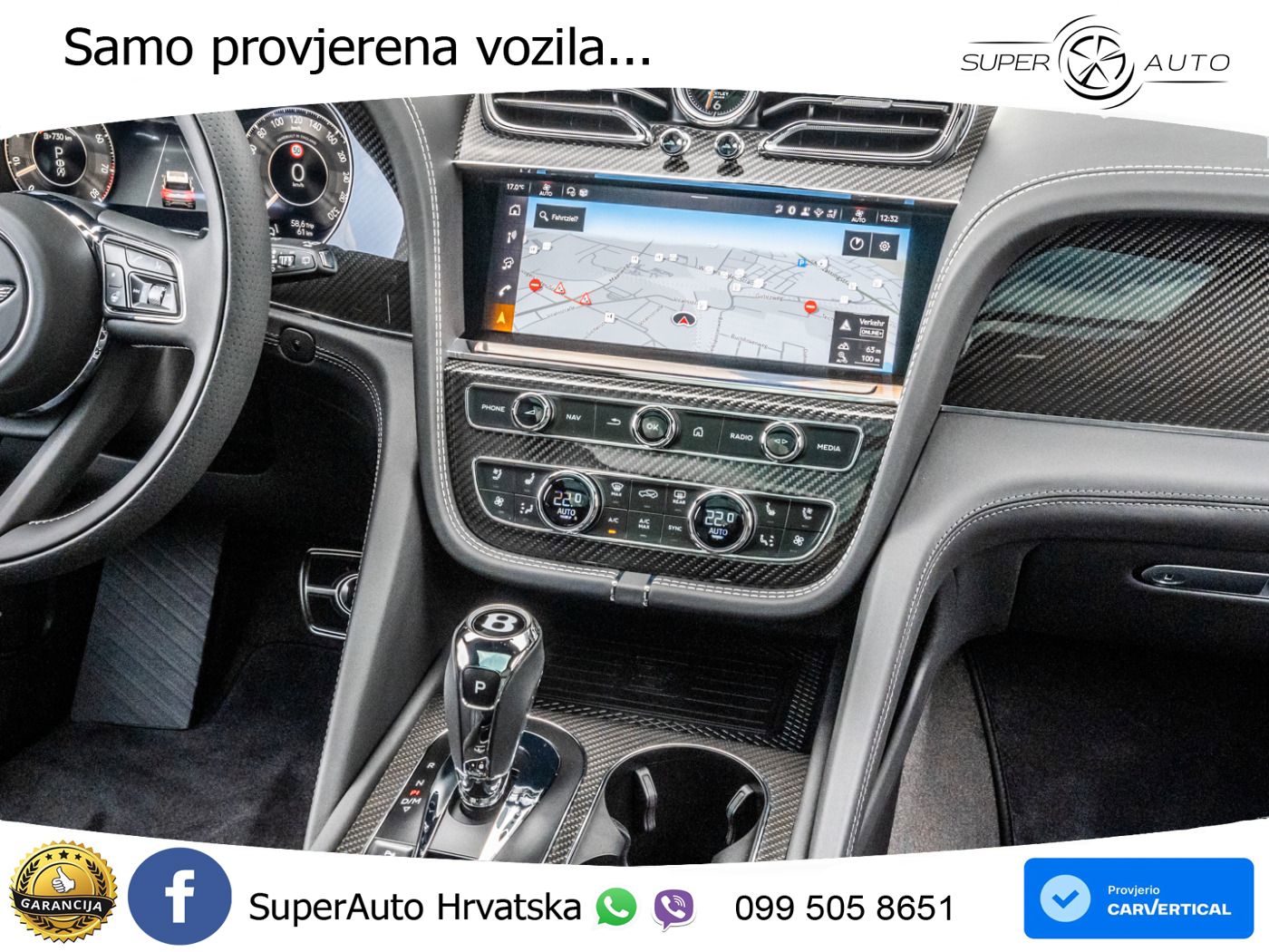 Bentley Bentayga EWB 4.0 V8 (550 KS) 4WD Automatic ZRAČNI+ACC+GR SJED+KAM+PANO