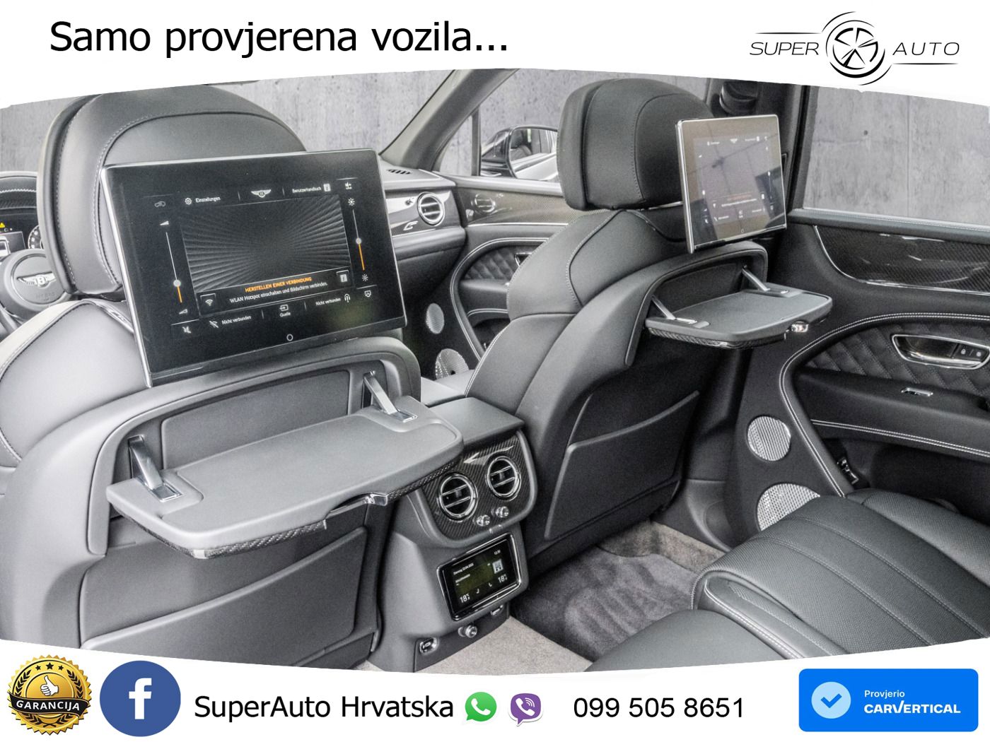 Bentley Bentayga EWB 4.0 V8 (550 KS) 4WD Automatic ZRAČNI+ACC+GR SJED+KAM+PANO