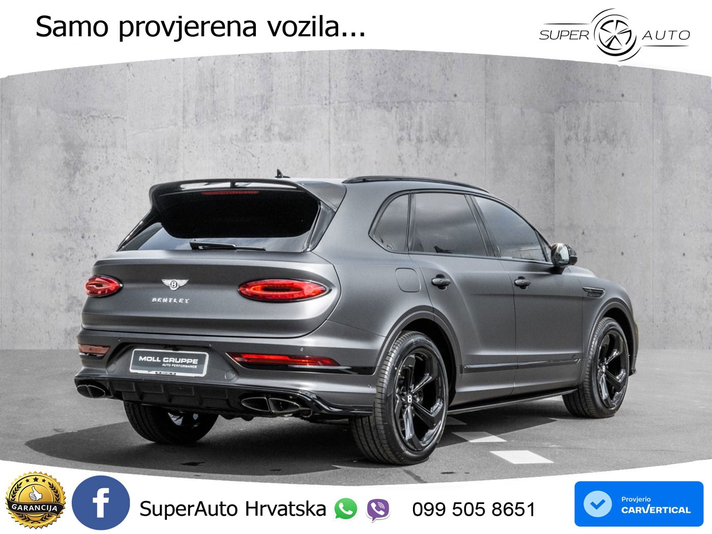 Bentley Bentayga EWB 4.0 V8 (550 KS) 4WD Automatic ZRAČNI+ACC+GR SJED+KAM+PANO