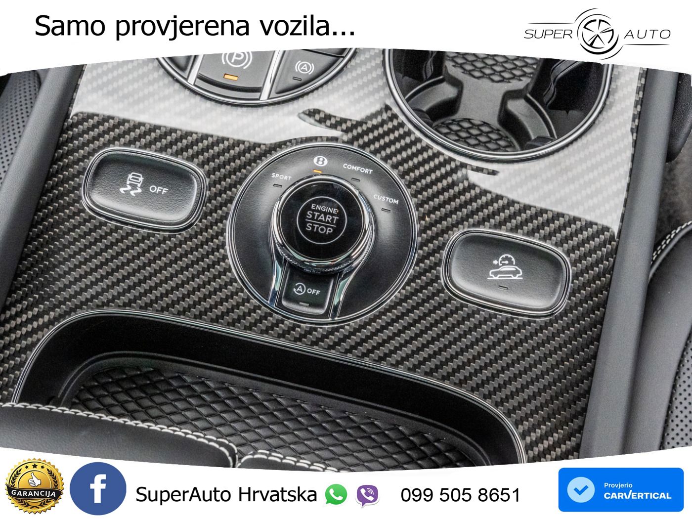 Bentley Bentayga EWB 4.0 V8 (550 KS) 4WD Automatic ZRAČNI+ACC+GR SJED+KAM+PANO